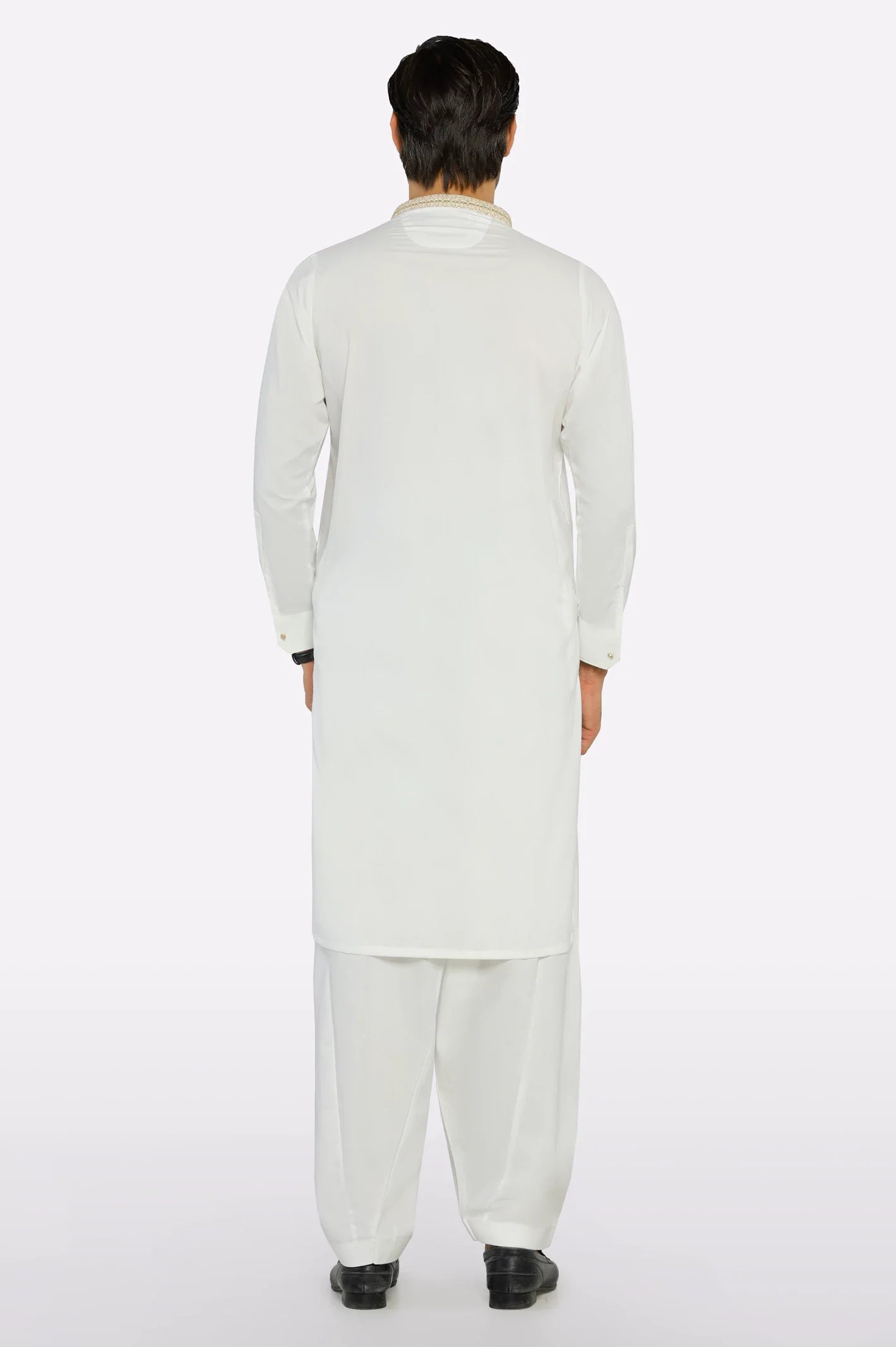 Off White Wash & Wear Shalwar Kameez