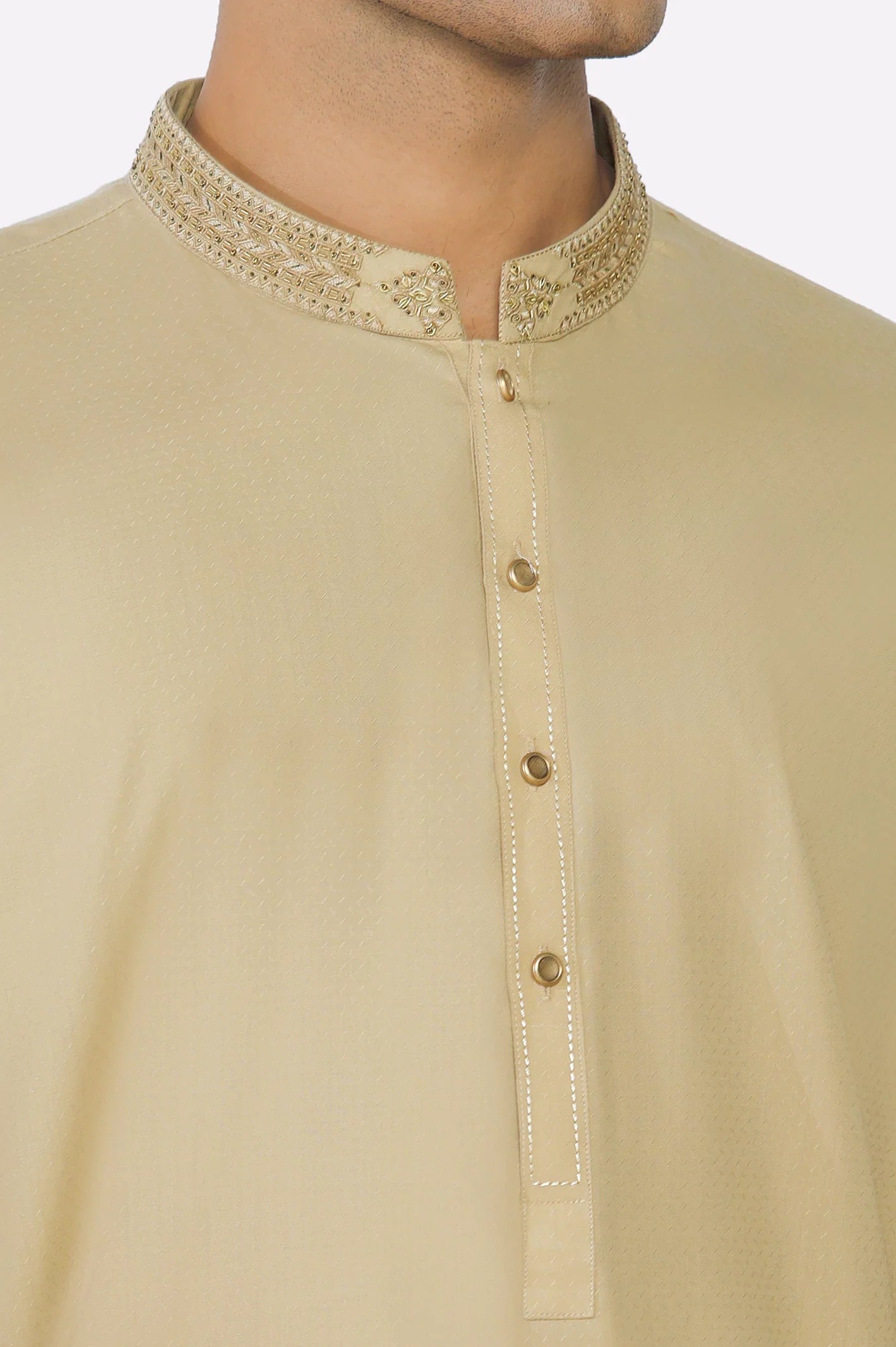 Beige Wash & Wear Shalwar Kameez