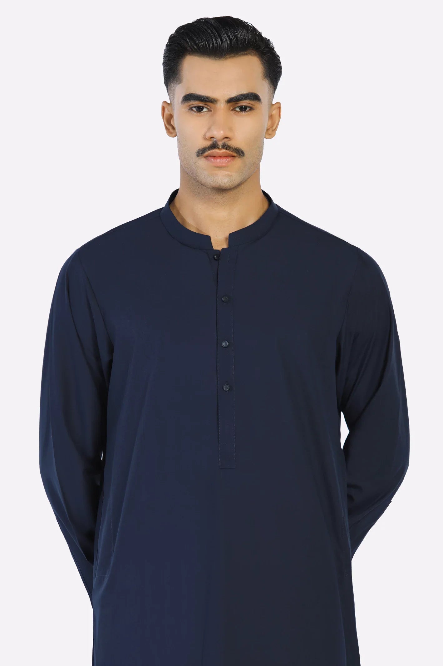 Navy Blue Wash & Wear Shalwar Kameez