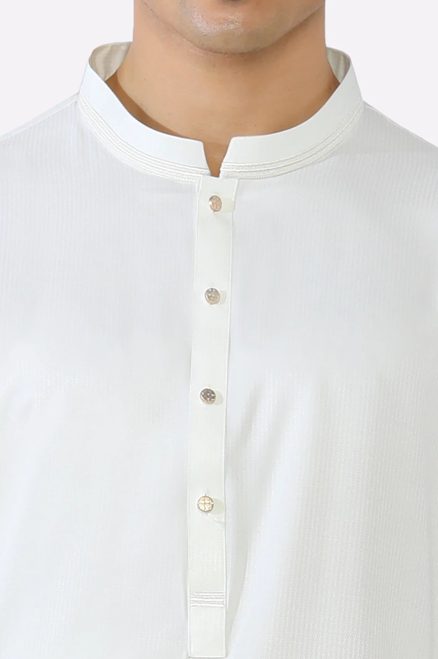 Cream Wash & Wear Shalwar Kameez