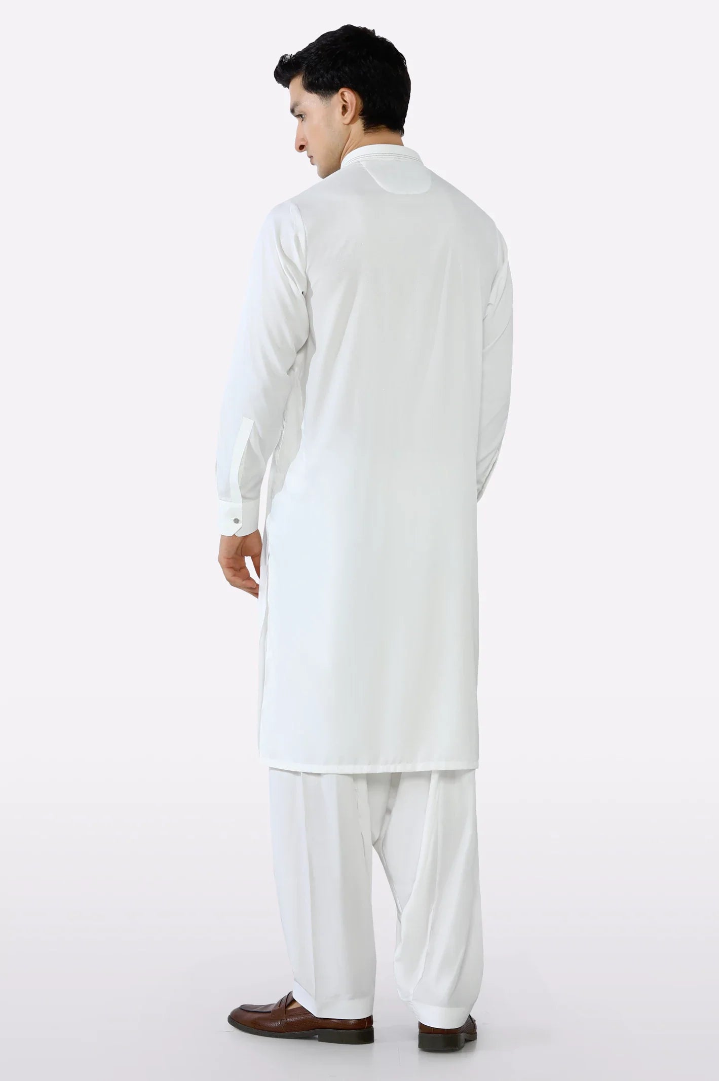 Off White Wash & Wear Shalwar Kameez