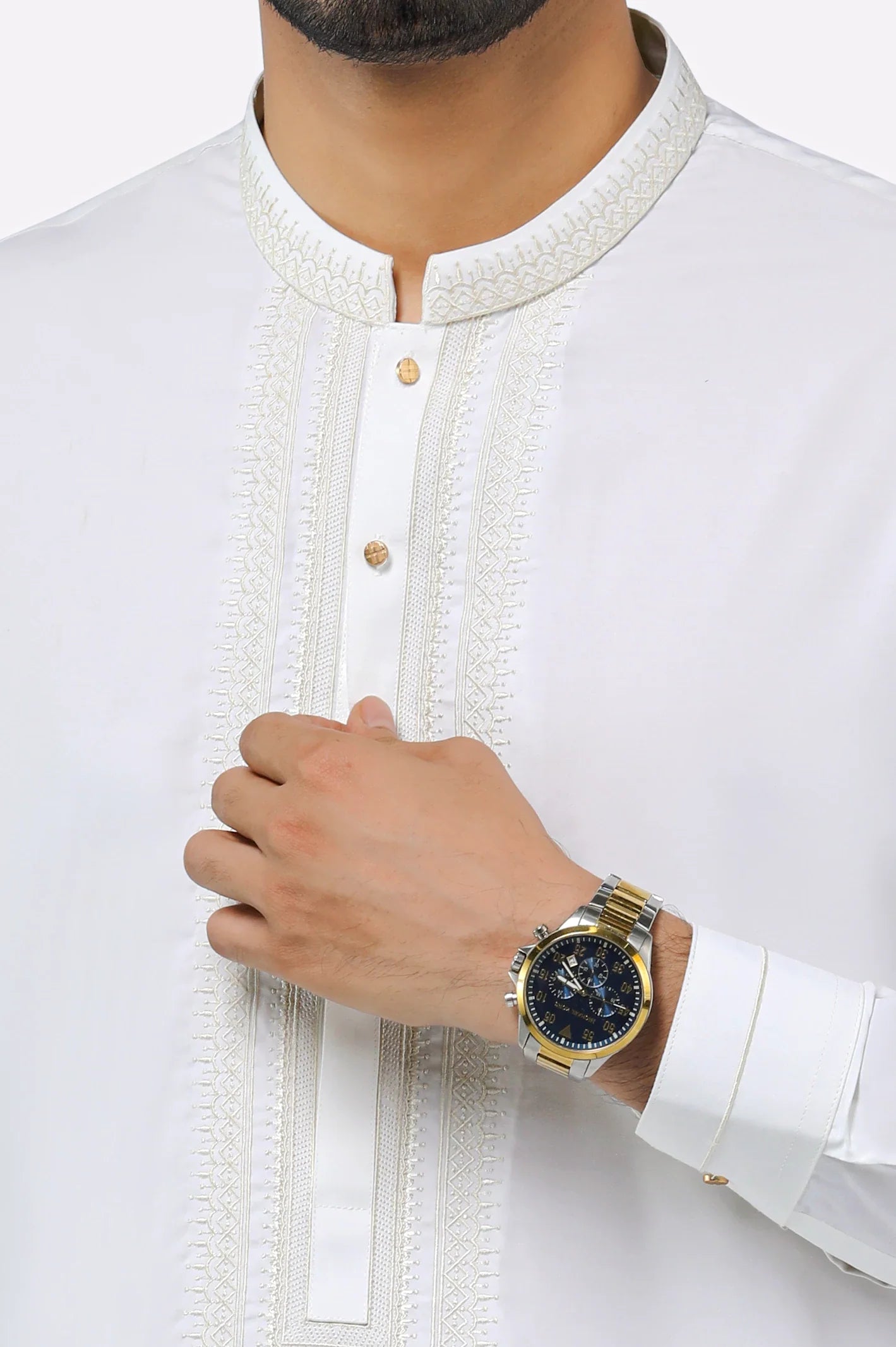 Off White Wash & Wear Shalwar Kameez