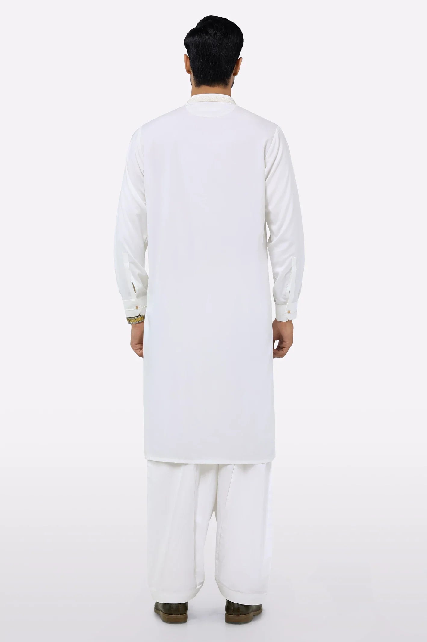 Off White Wash & Wear Shalwar Kameez