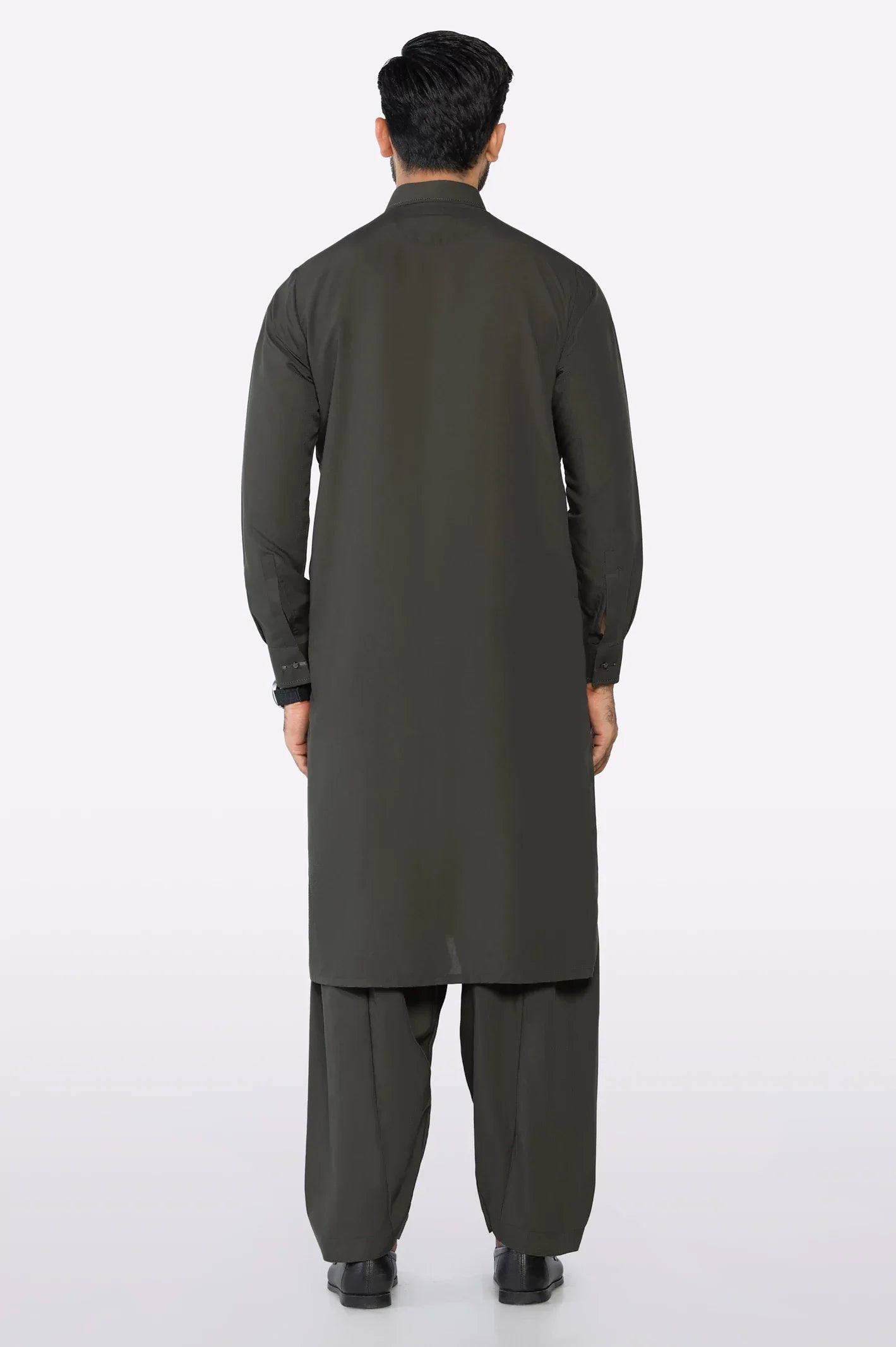 Dark Green Wash & Wear Shalwar Kameez