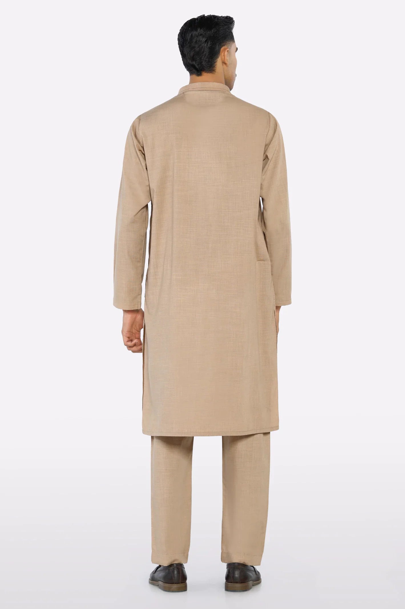 Brown Wash & Wear Kurta Pajama