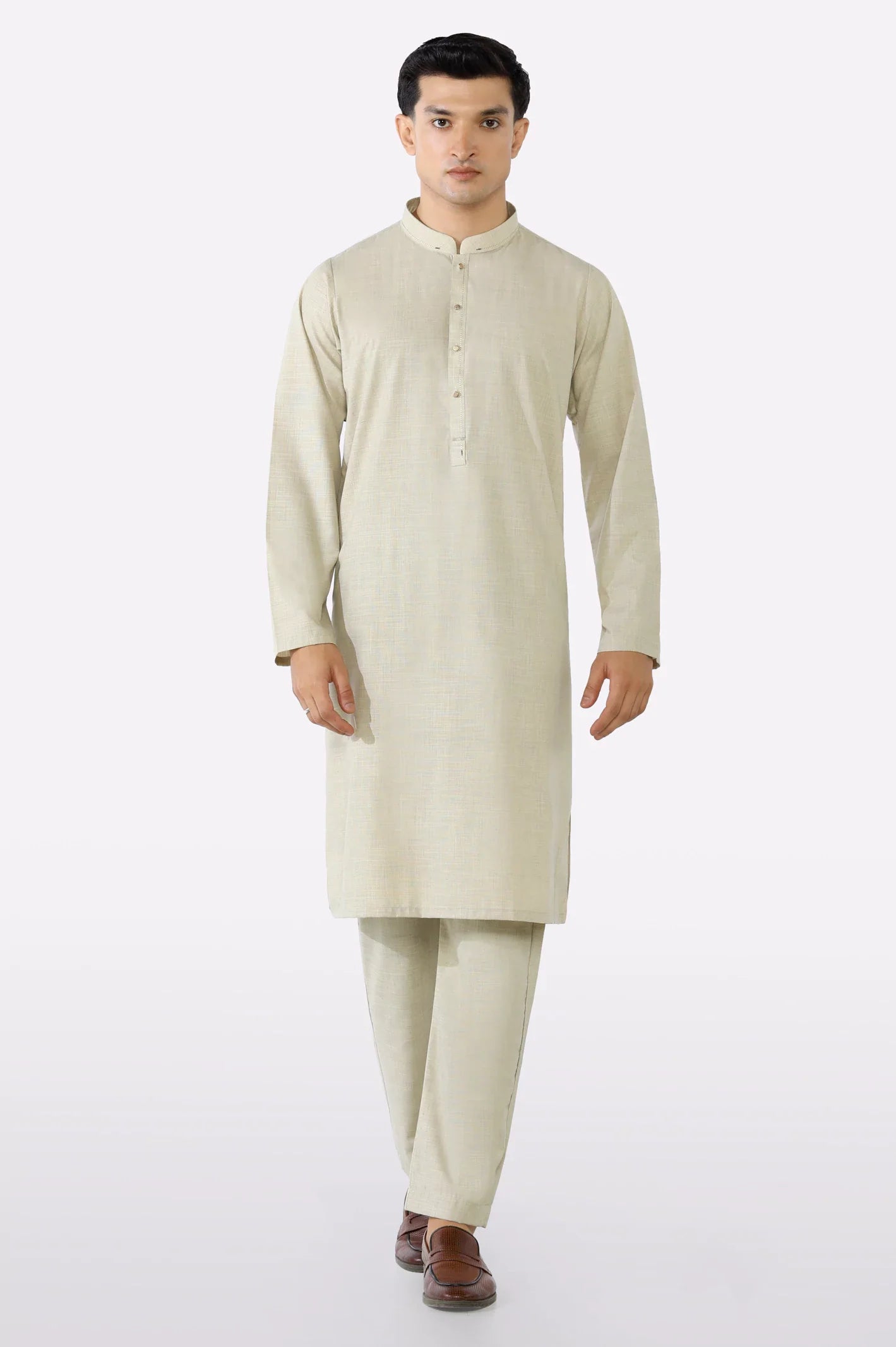 Fawn Wash & Wear Kurta Pajama