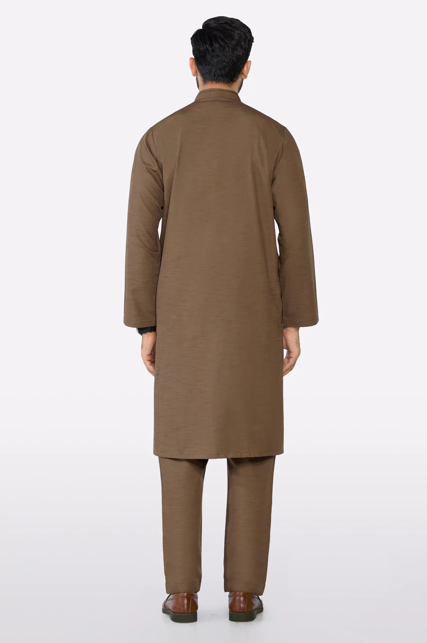 Brown Wash & Wear Kurta Pajama