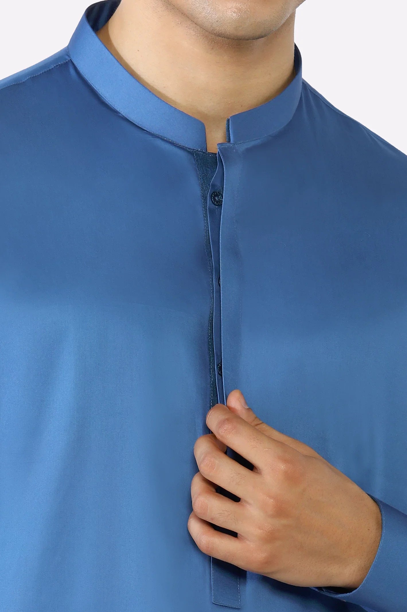 Blue Cotton Shalwar Kameez
