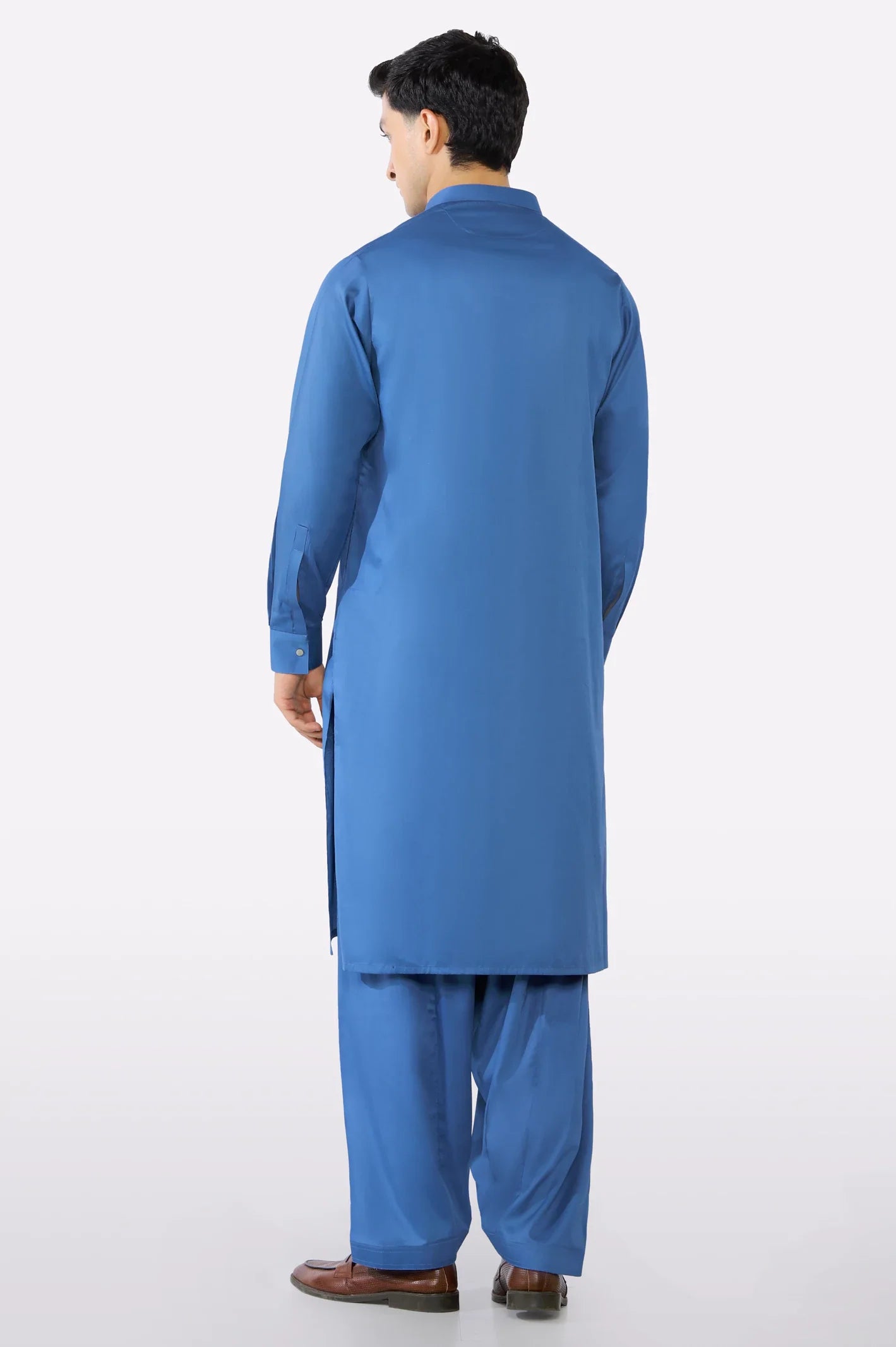 Blue Cotton Shalwar Kameez