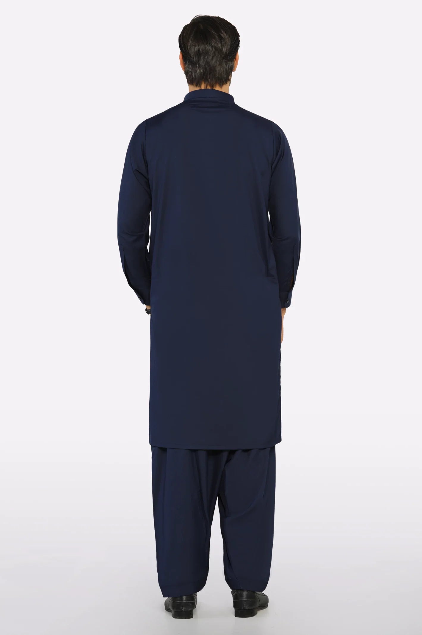 Navy Blue Wash & Wear Shalwar Kameez