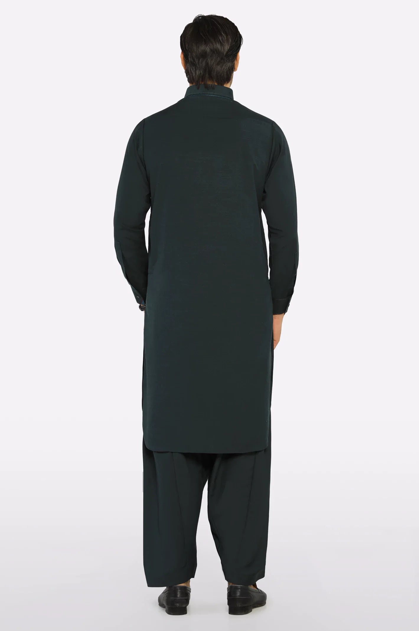 Dark Grey Wash & Wear Shalwar Kameez