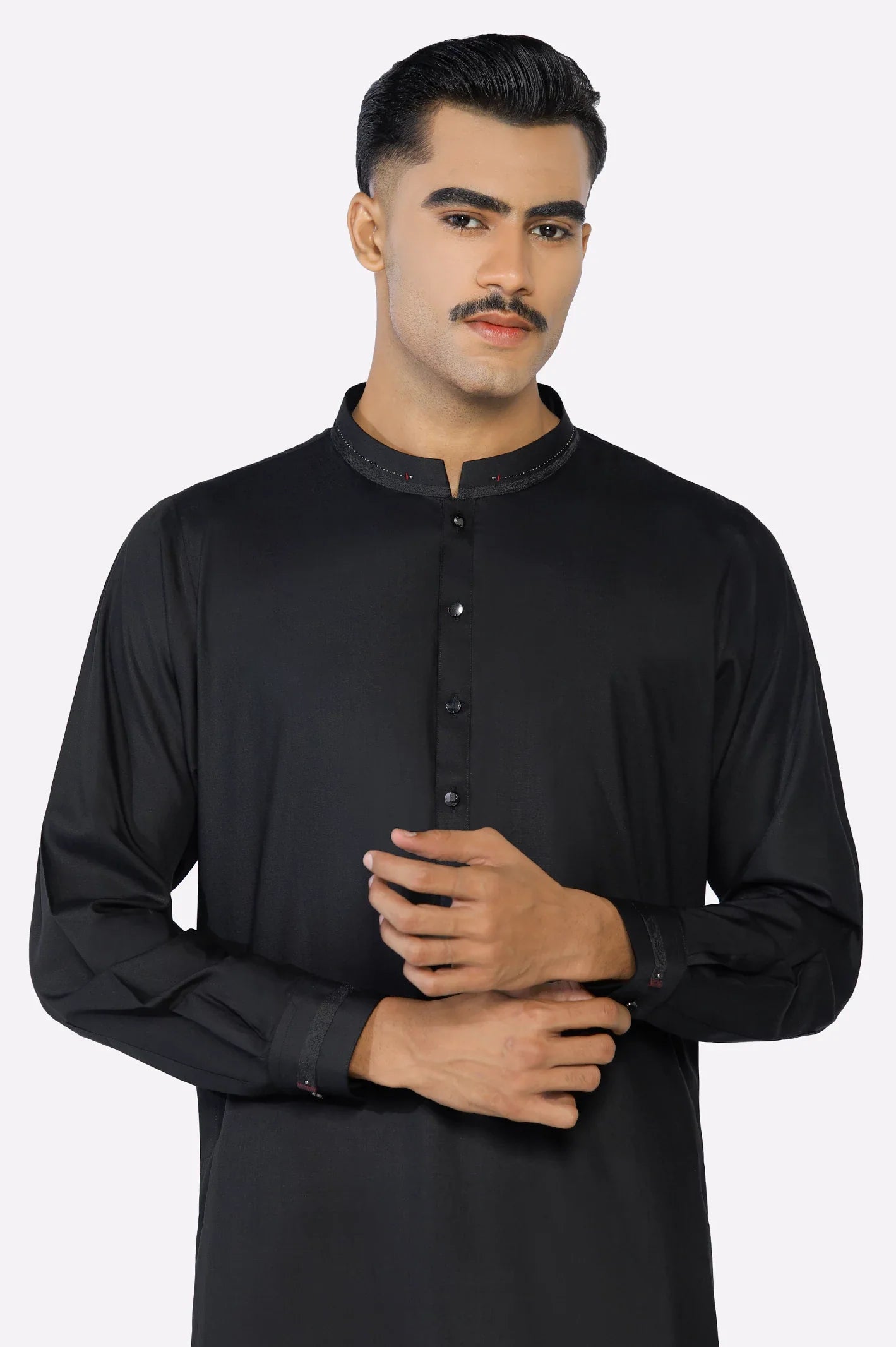Black Wash & Wear Shalwar Kameez