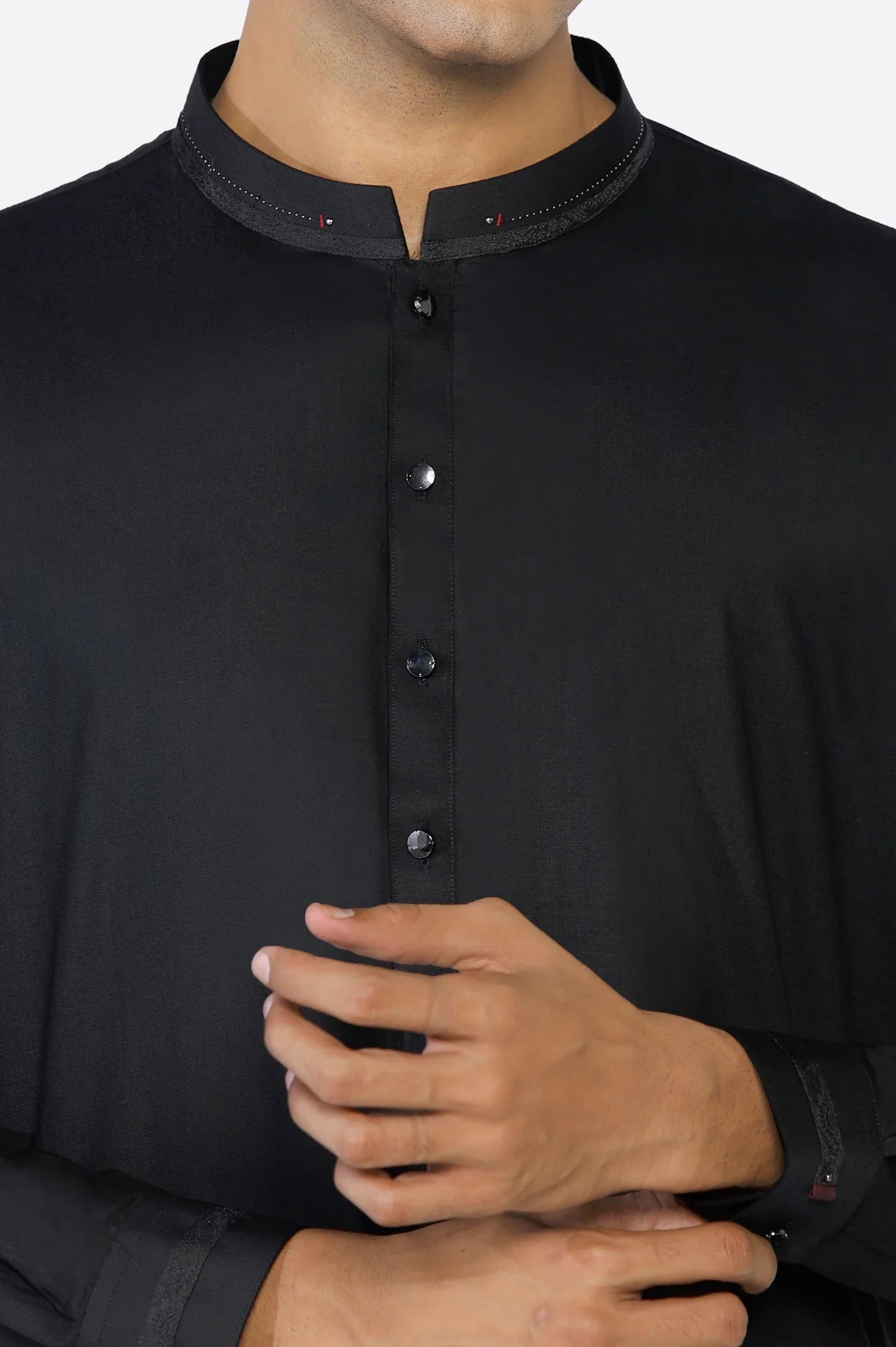 Black Wash & Wear Shalwar Kameez