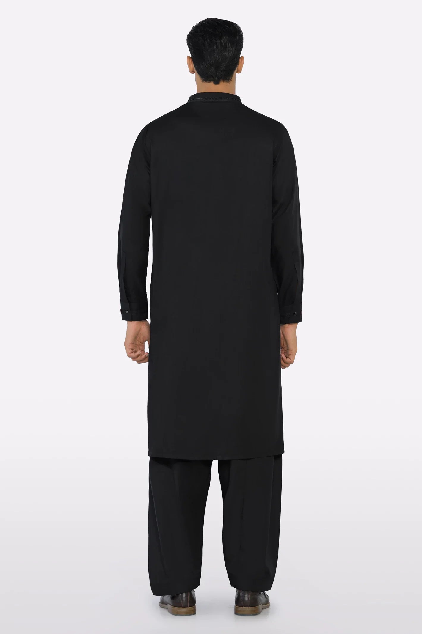 Black Wash & Wear Shalwar Kameez
