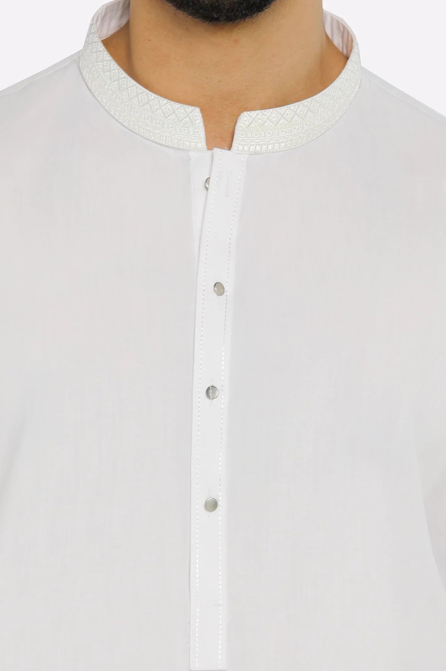 Off White Wash & Wear Shalwar Kameez