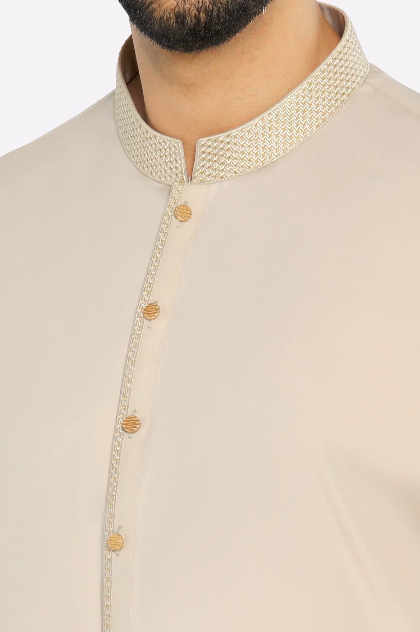 Light Beige Wash & Wear Shalwar Kameez