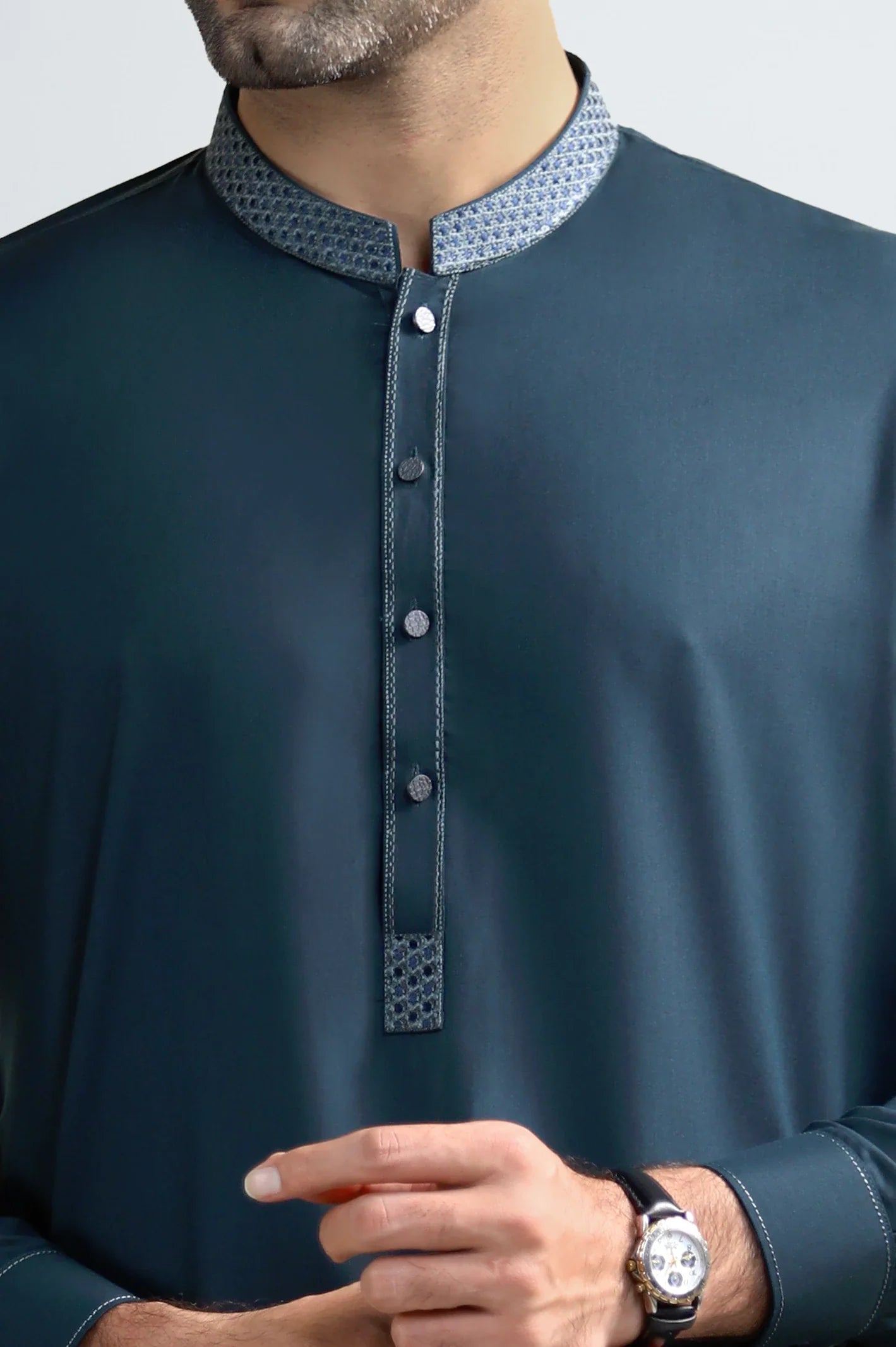 Dark Green Wash & Wear Shalwar Kameez