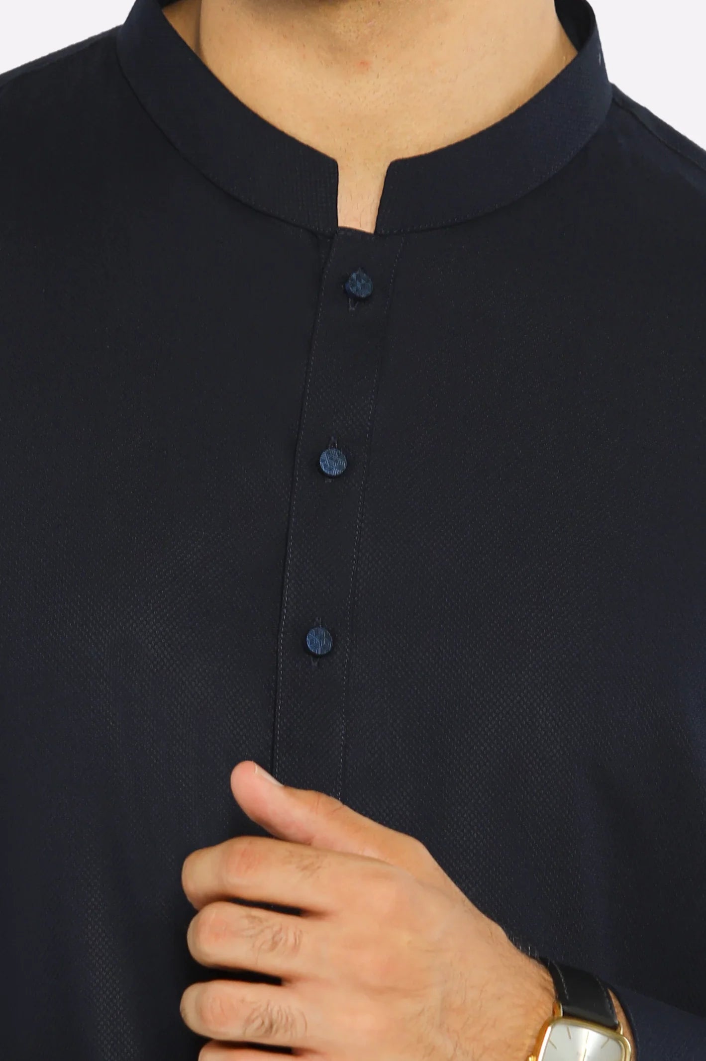 Navy Blue Wash & Wear Shalwar Kameez