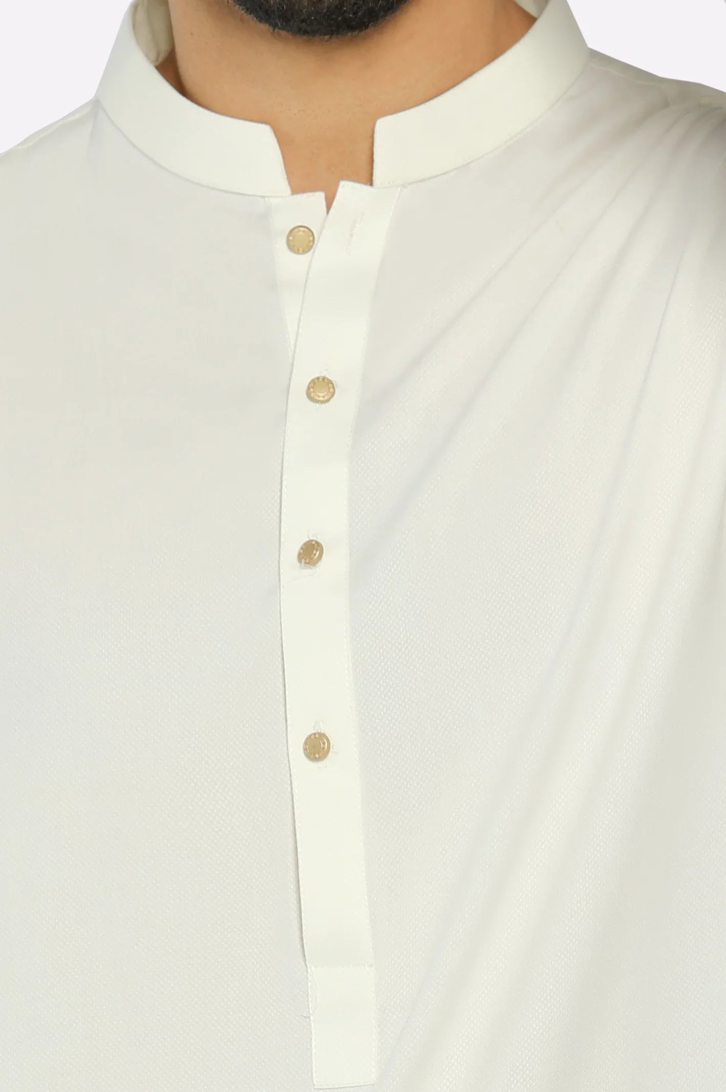 Off White Wash & Wear Shalwar Kameez