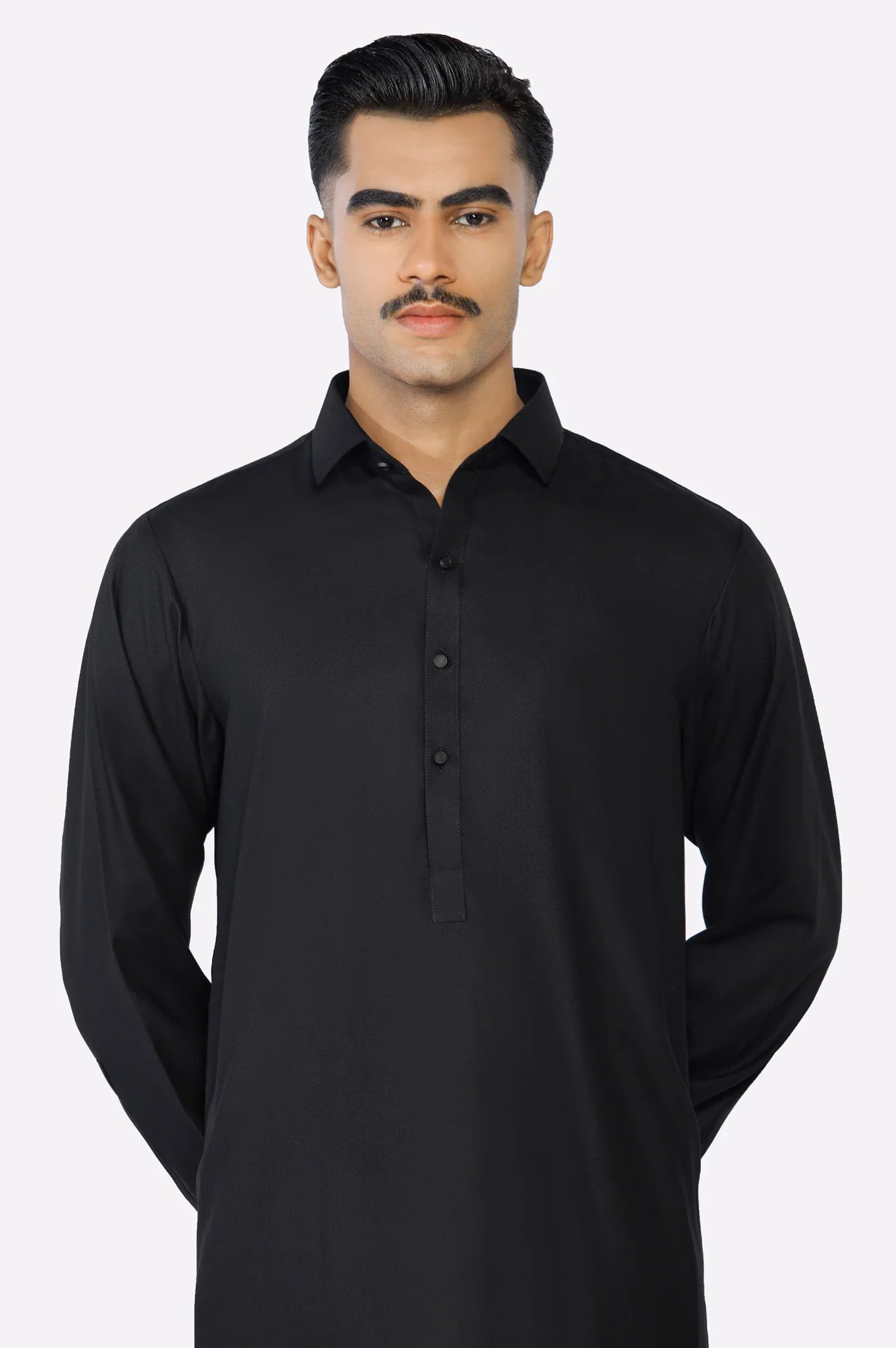 Black Wash & Wear Shalwar Kameez