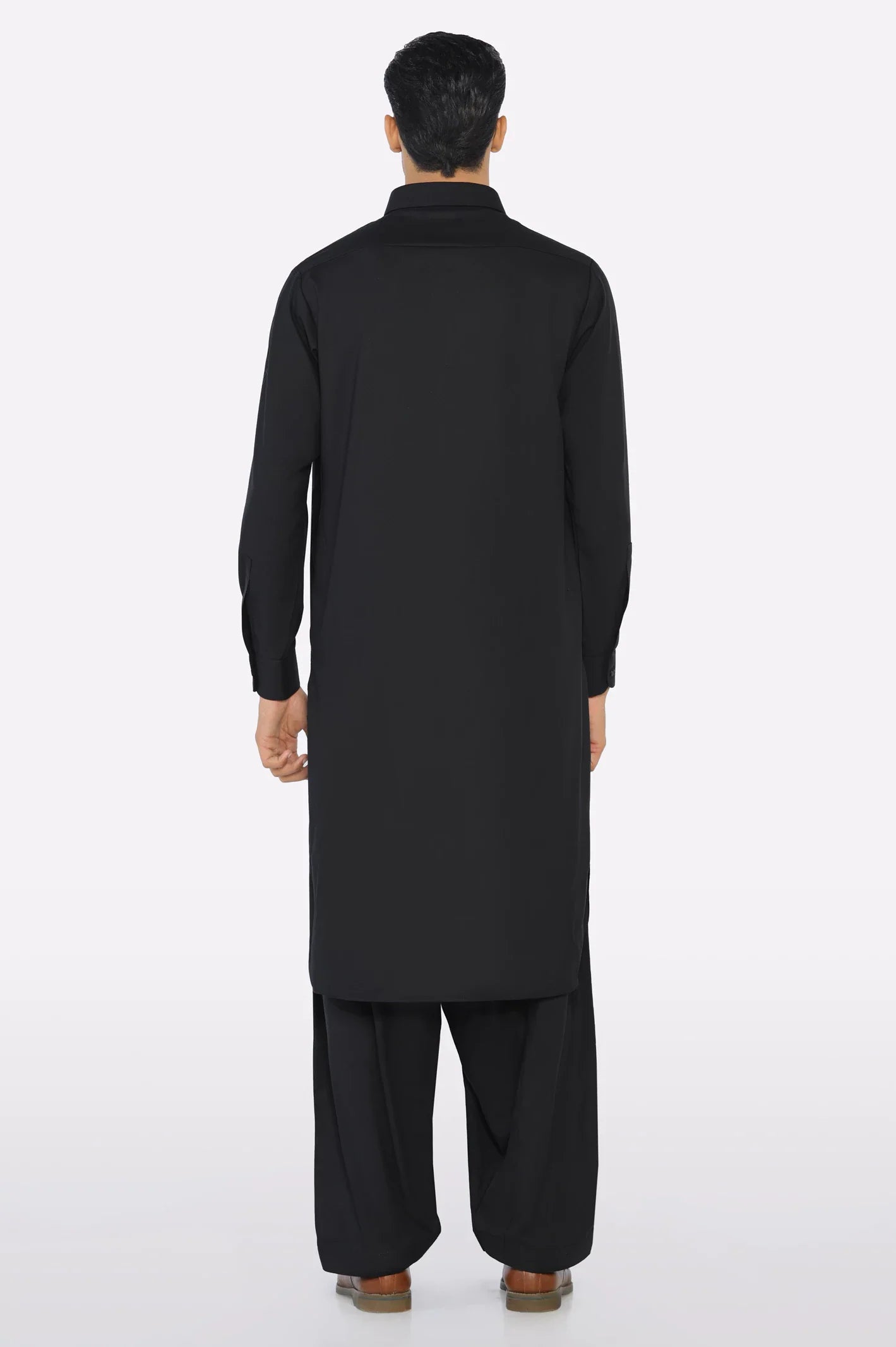 Black Wash & Wear Shalwar Kameez