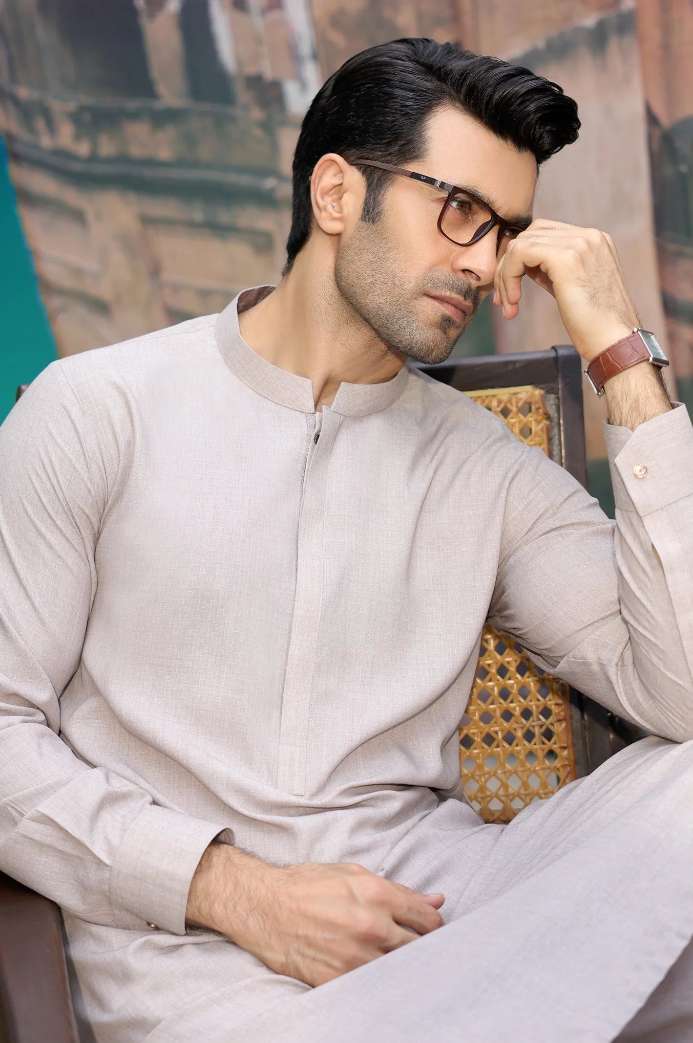 Beige Wash & Wear Shalwar Kameez