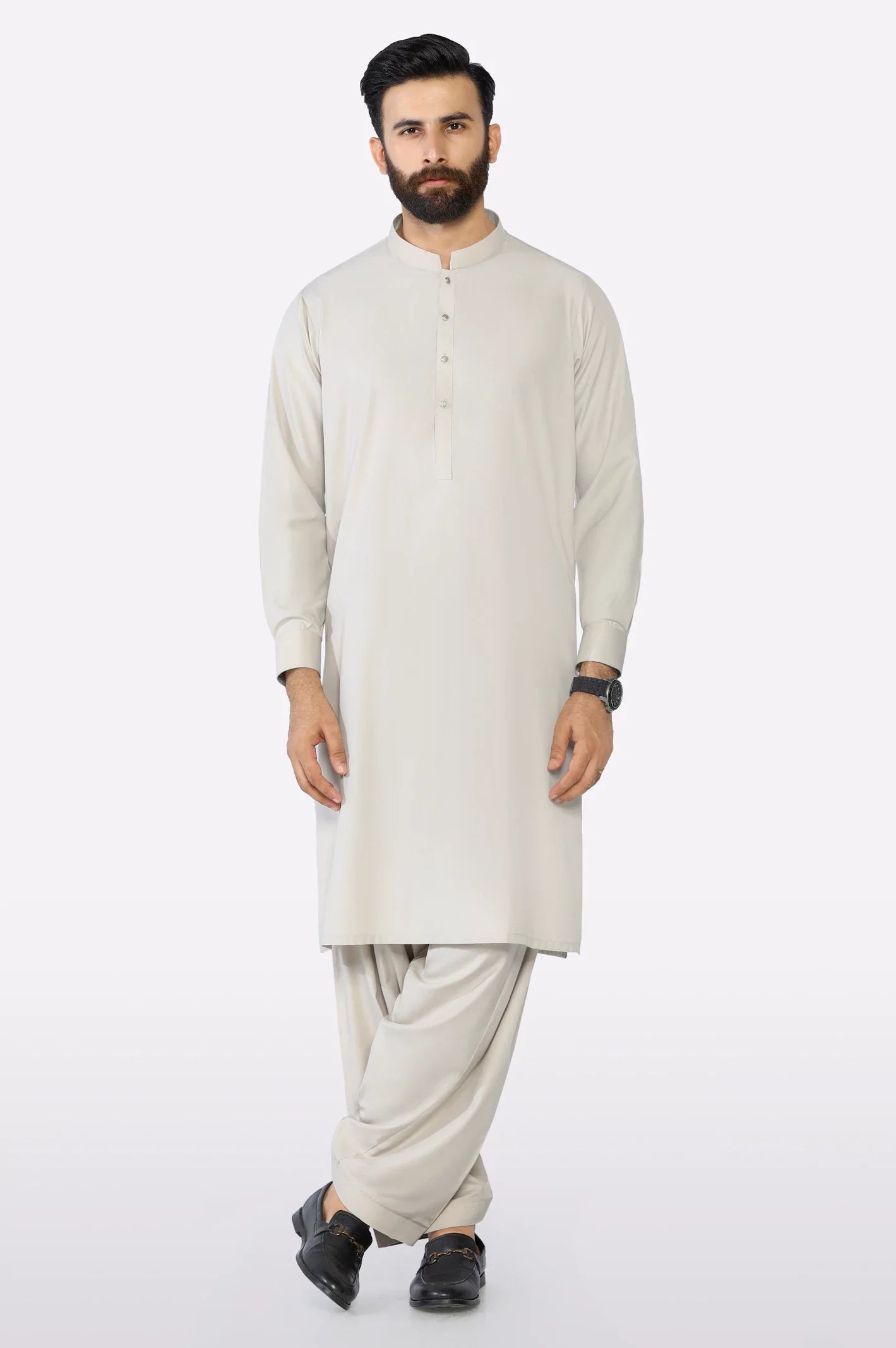 Beige Wash & Wear Shalwar Kameez