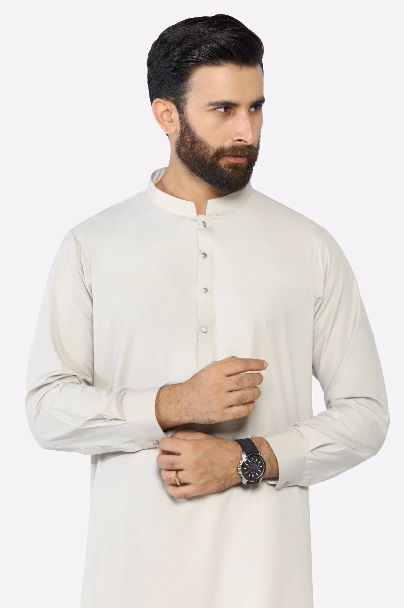 Beige Wash & Wear Shalwar Kameez