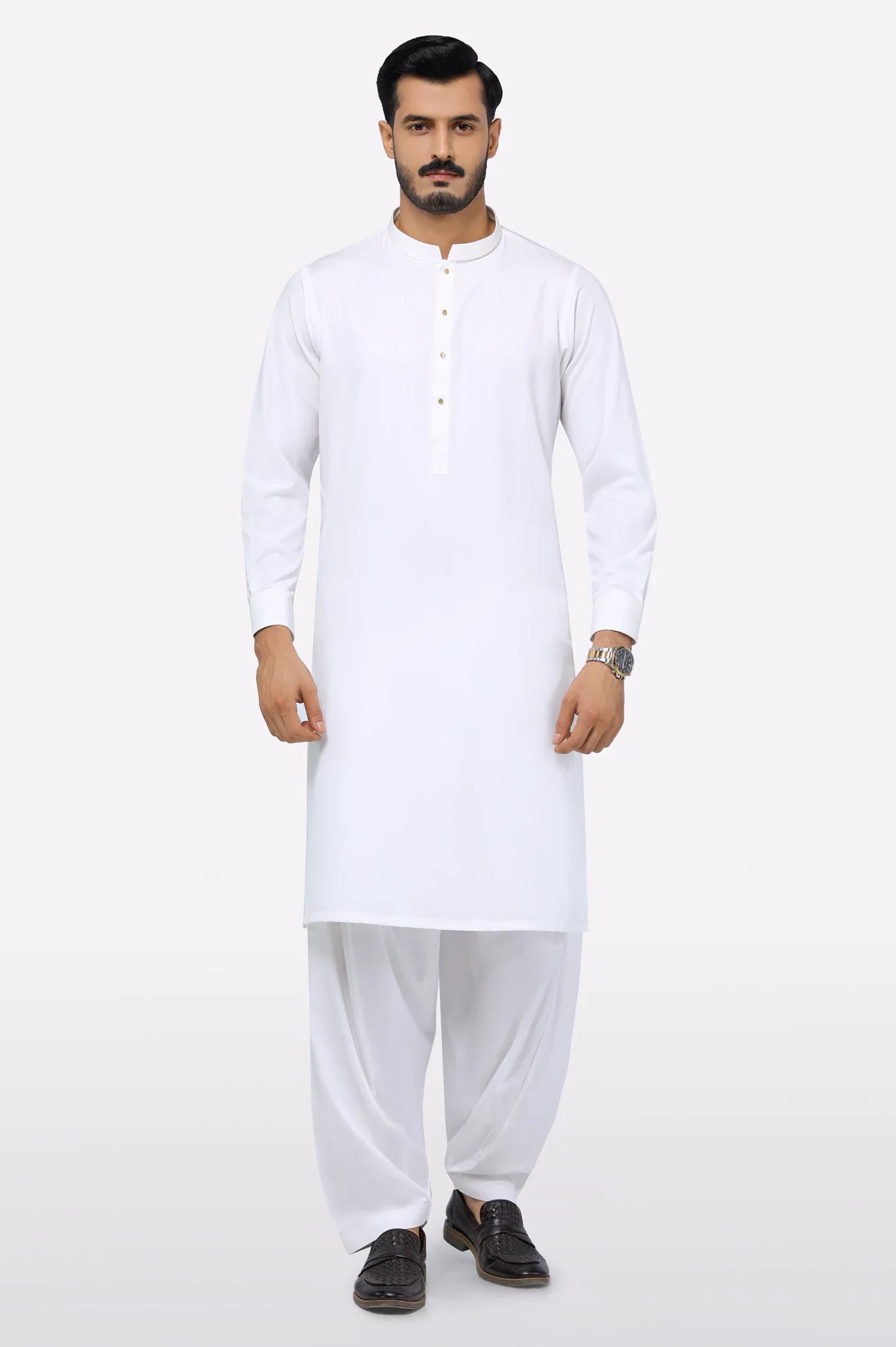 Off White Wash & Wear Shalwar Kameez