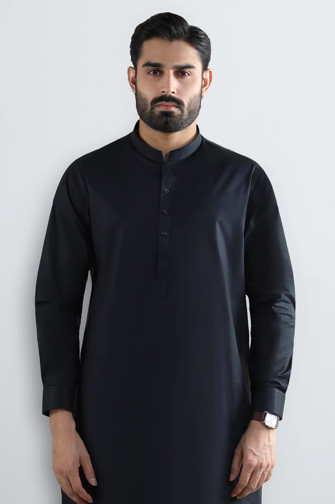Black Cotton Shalwar Kameez