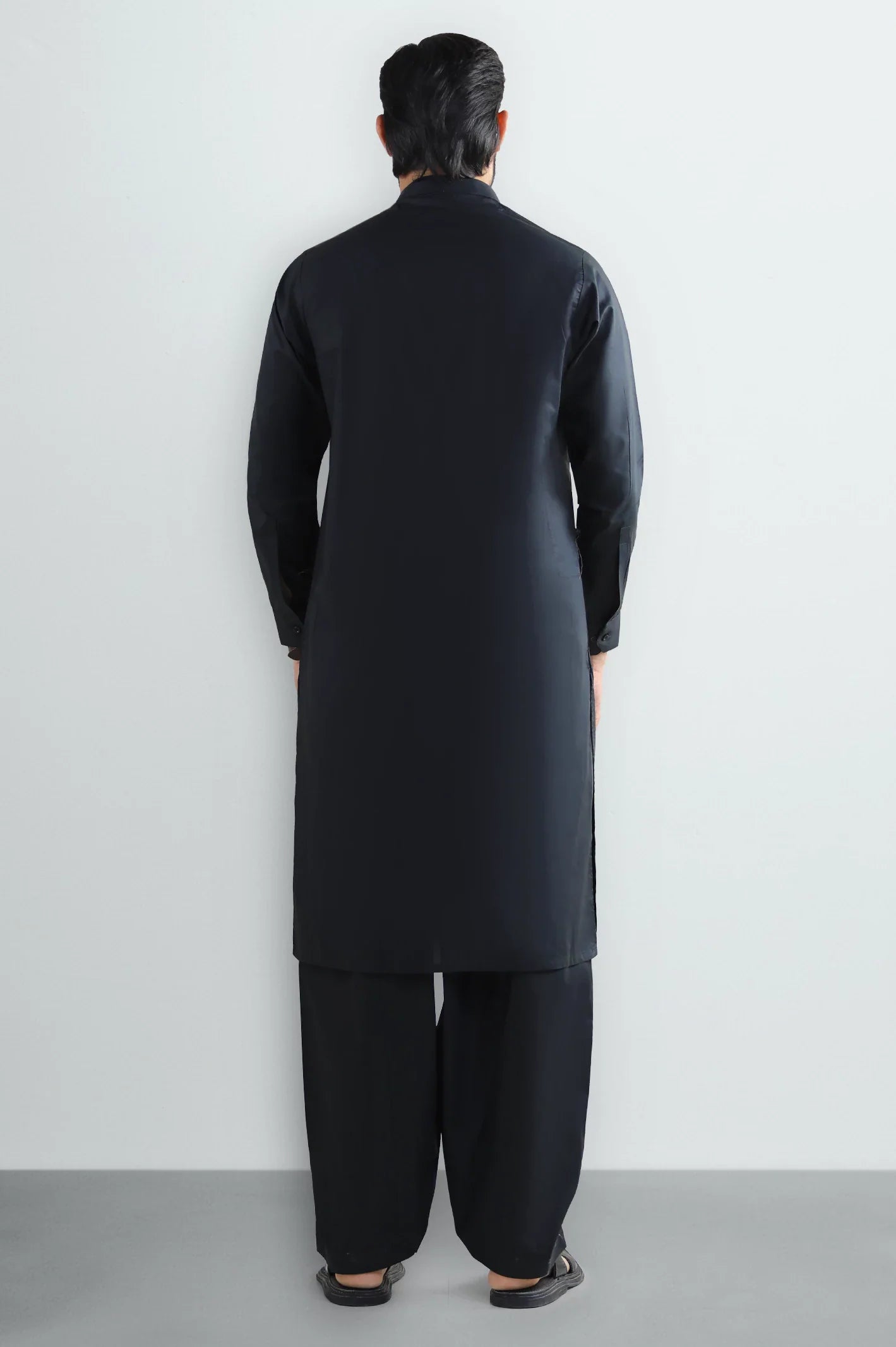 Black Cotton Shalwar Kameez