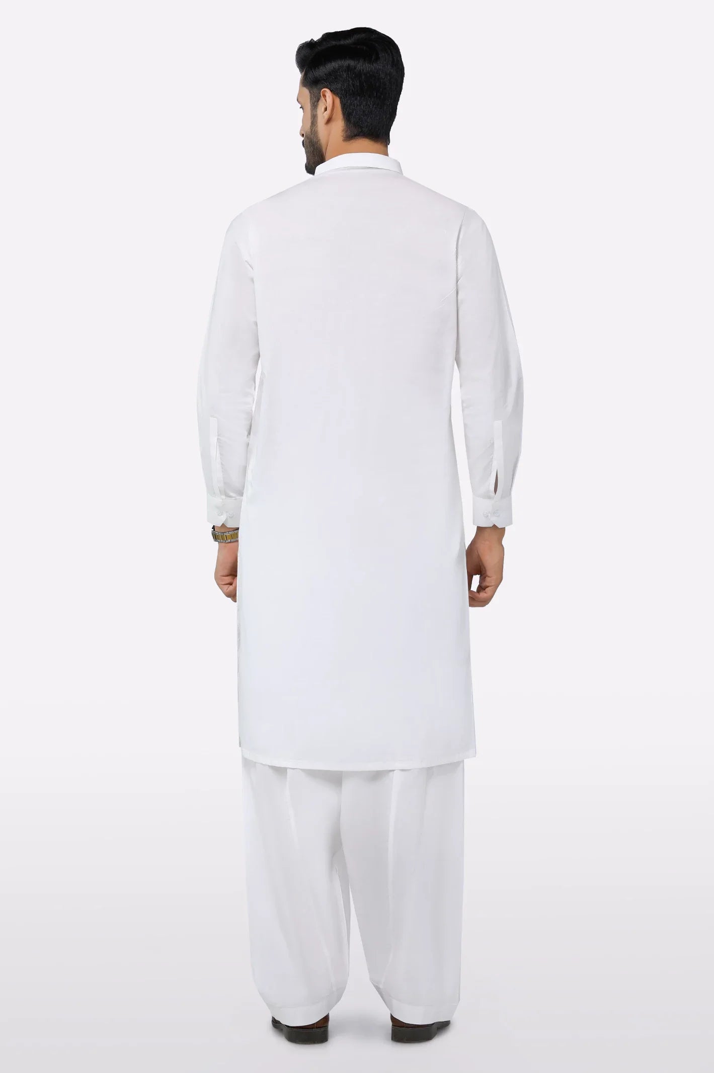 Cream Cotton Shalwar Kameez