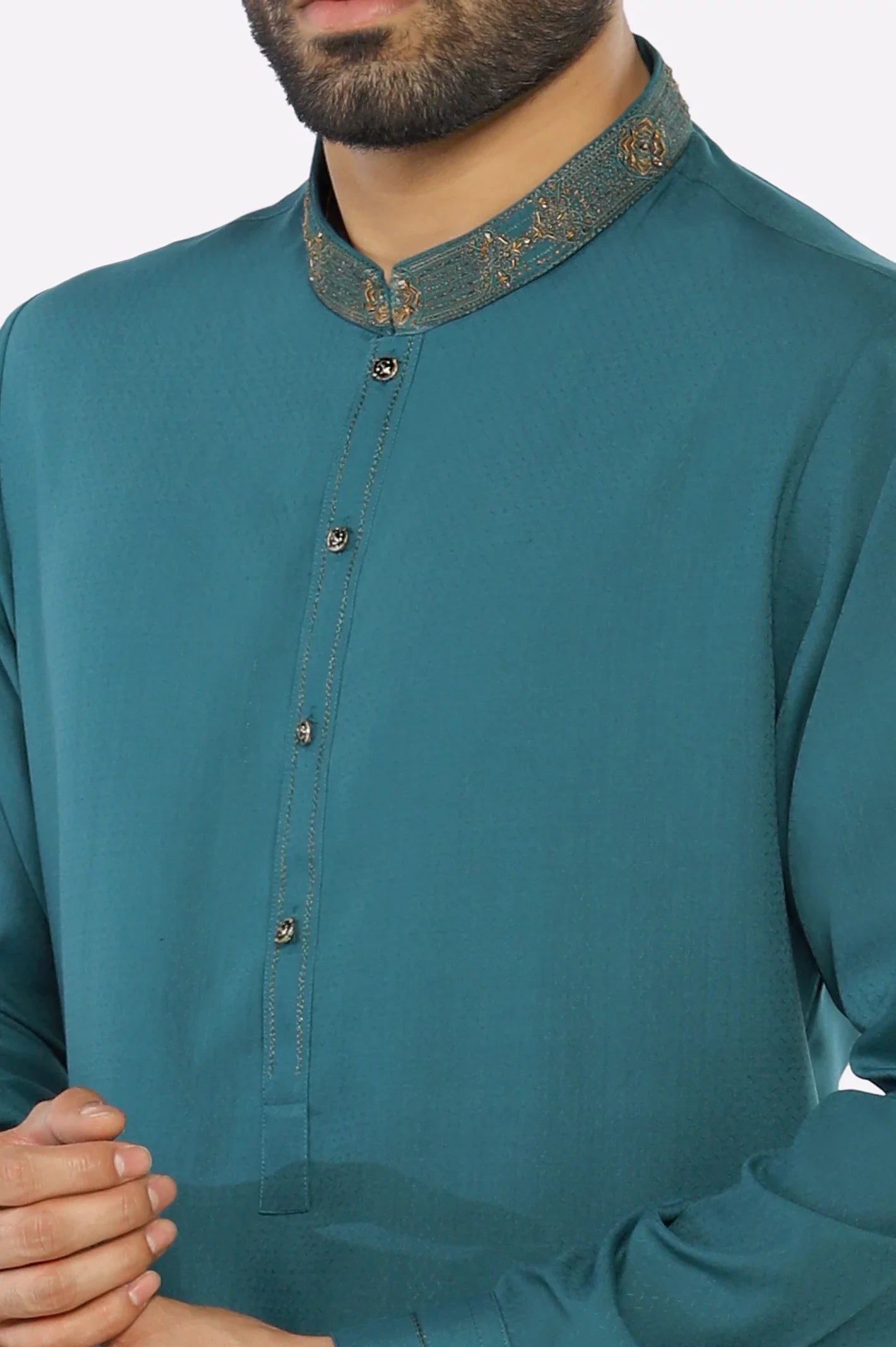 Sea Green Wash & Wear Shalwar Kameez