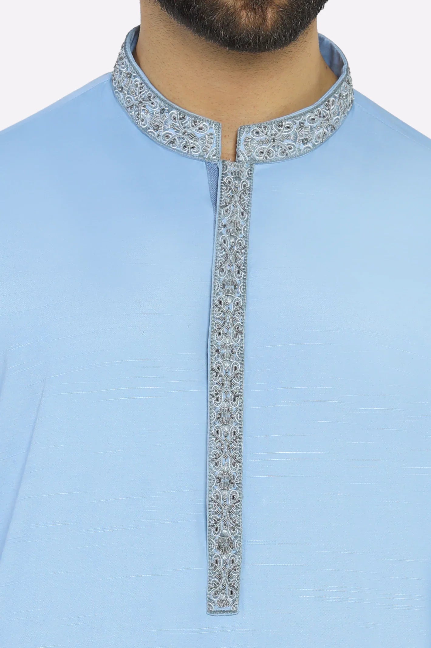 Sky Blue Wash & Wear Shalwar Kameez