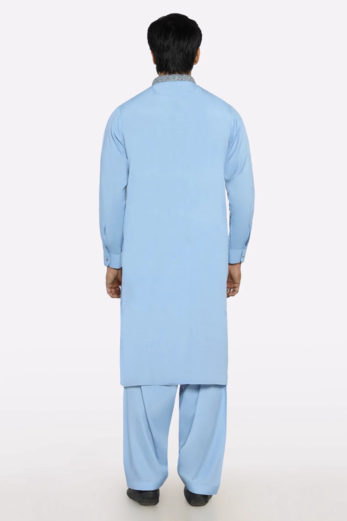Sky Blue Wash & Wear Shalwar Kameez