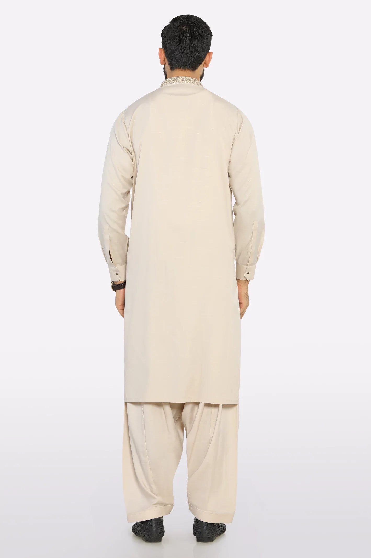 Light Beige Wash & Wear Shalwar Kameez