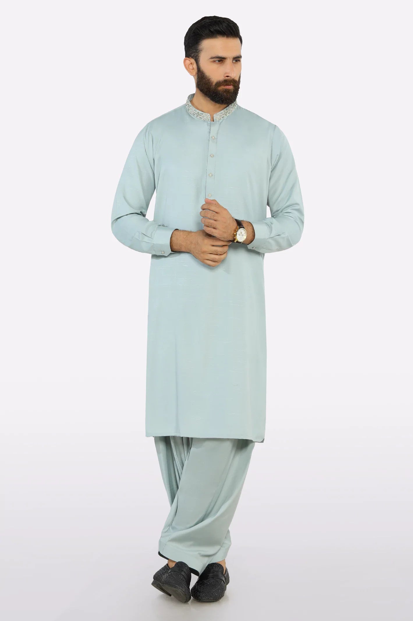 Light Green Wash & Wear Shalwar Kameez