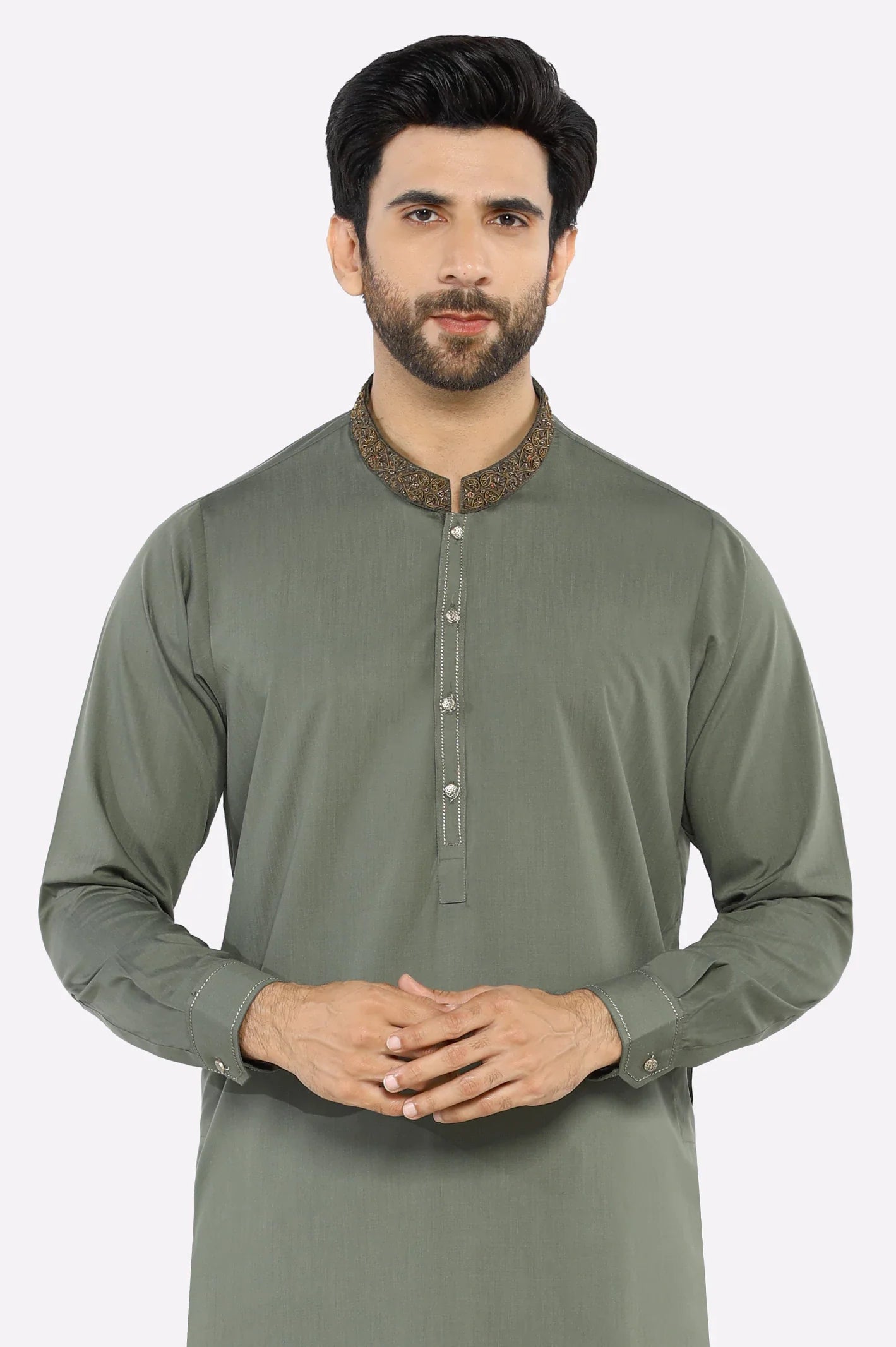 Green Wash & Wear Shalwar Kameez