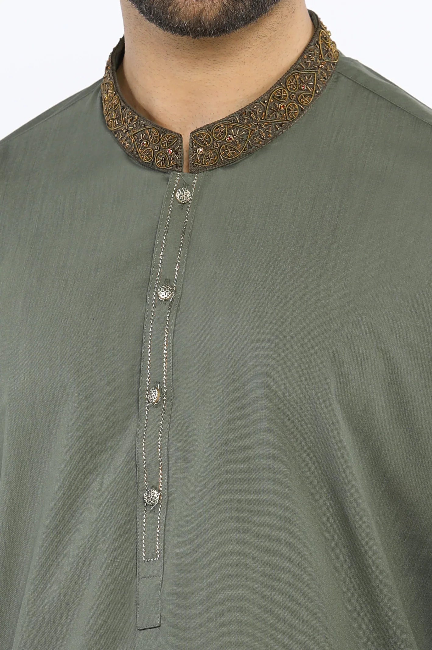 Green Wash & Wear Shalwar Kameez