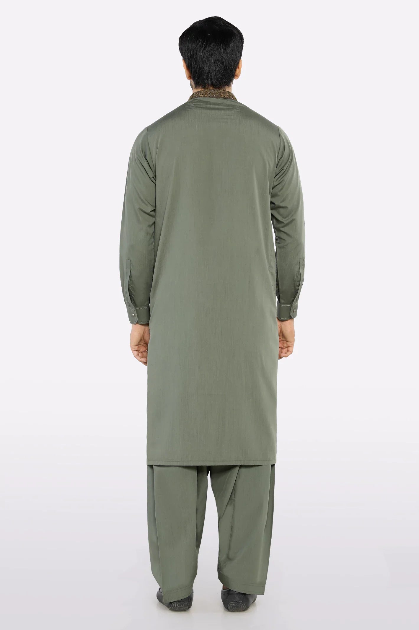 Green Wash & Wear Shalwar Kameez