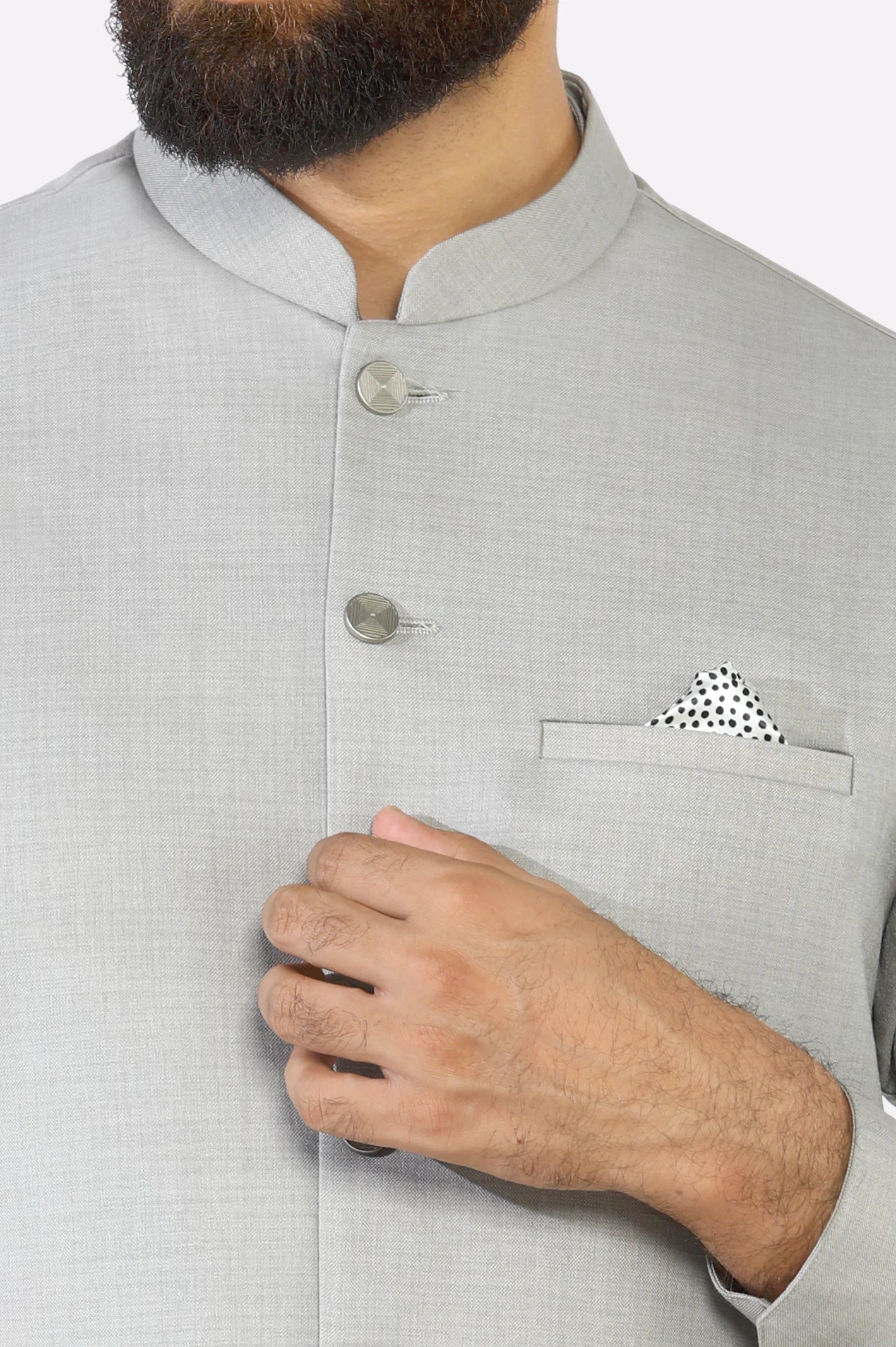 Beige Shalwar Kameez with Waistcoat