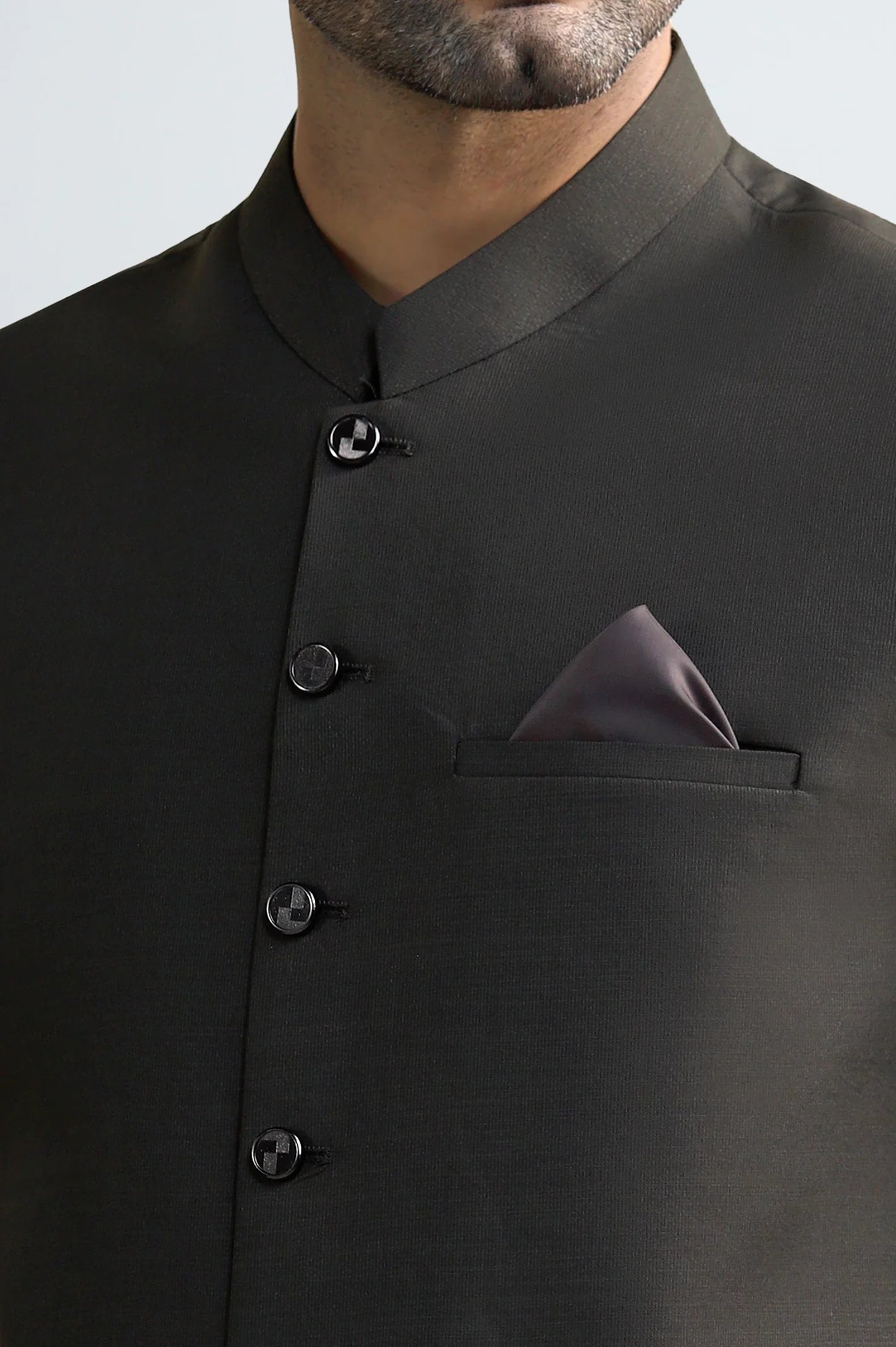 Coffee Brown Shalwar Kameez with Waistcoat