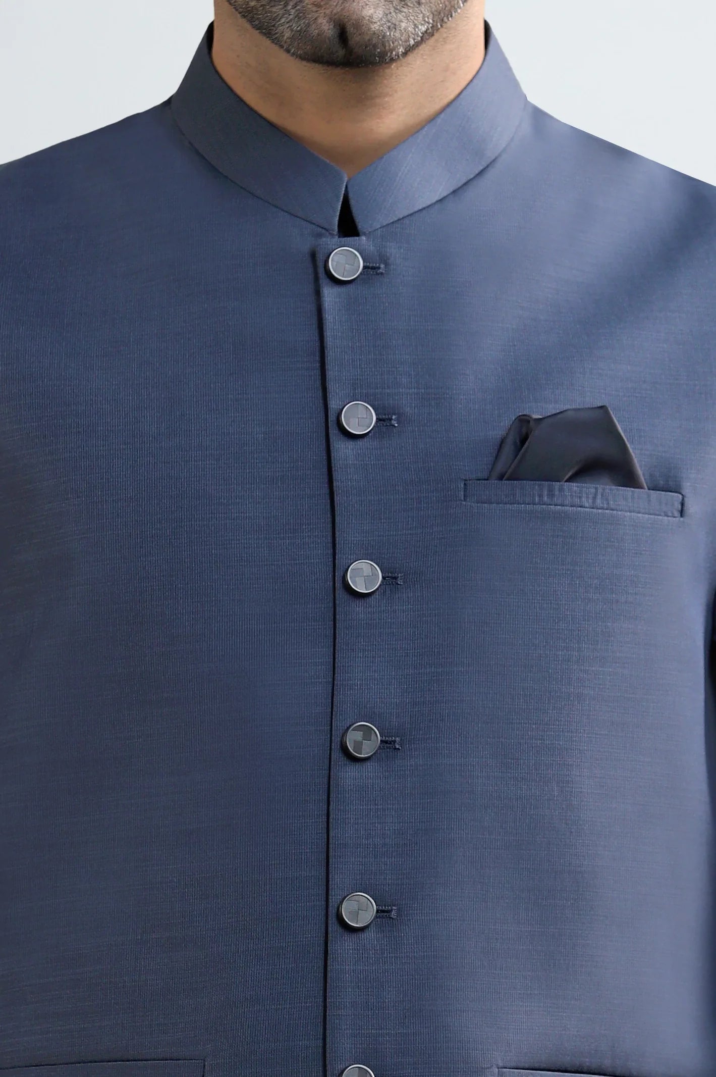 Grey Shalwar Kameez with Waistcoat