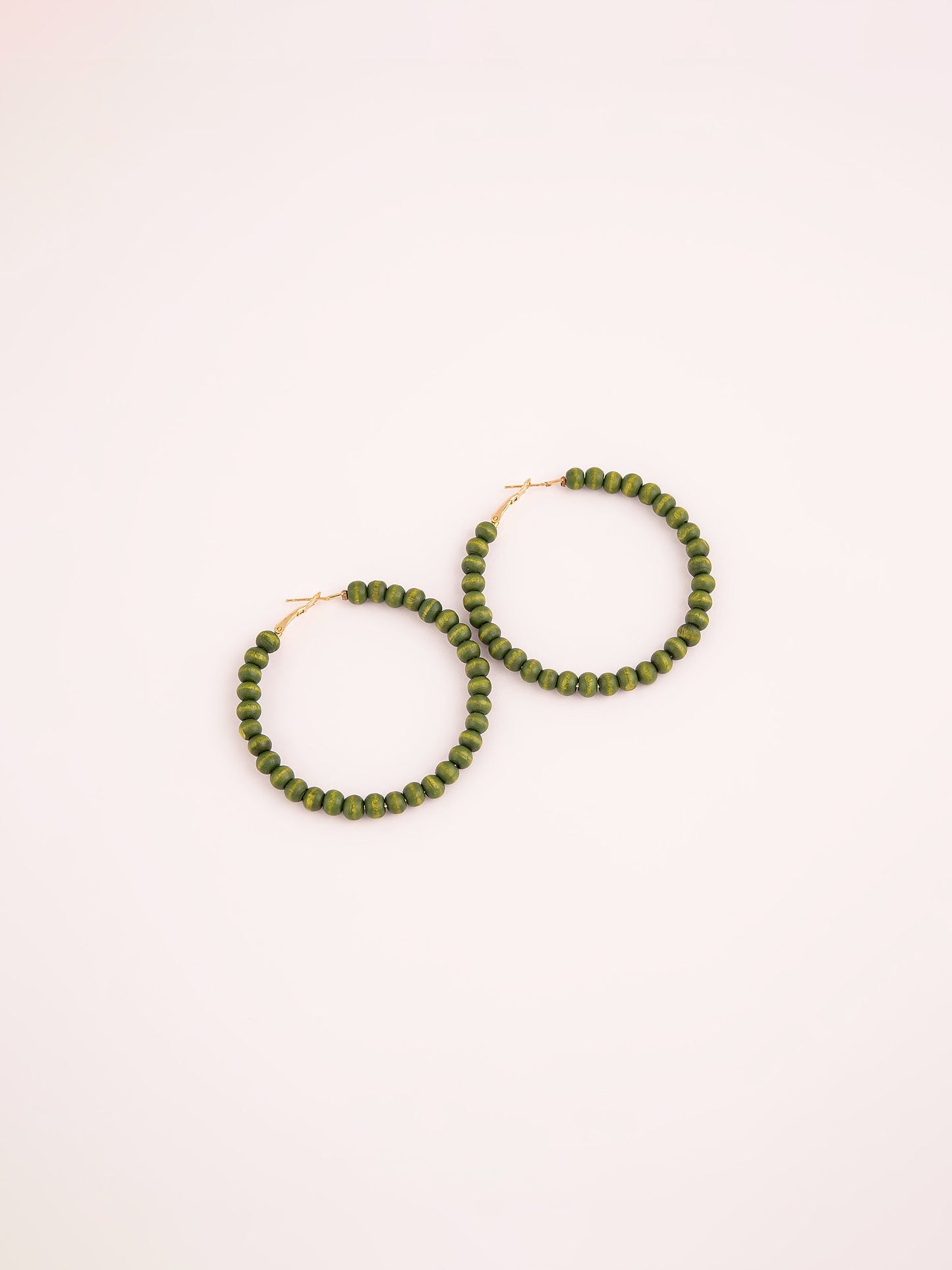 Beaded Hoop Earrings