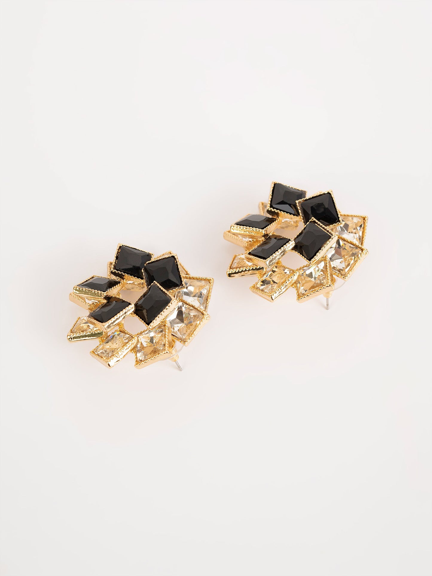 Spiral Stoned Earrings