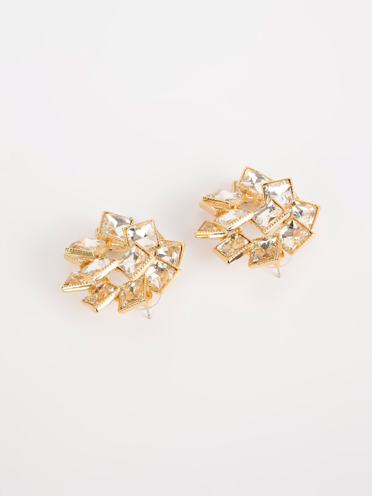 Spiral Stoned Earrings