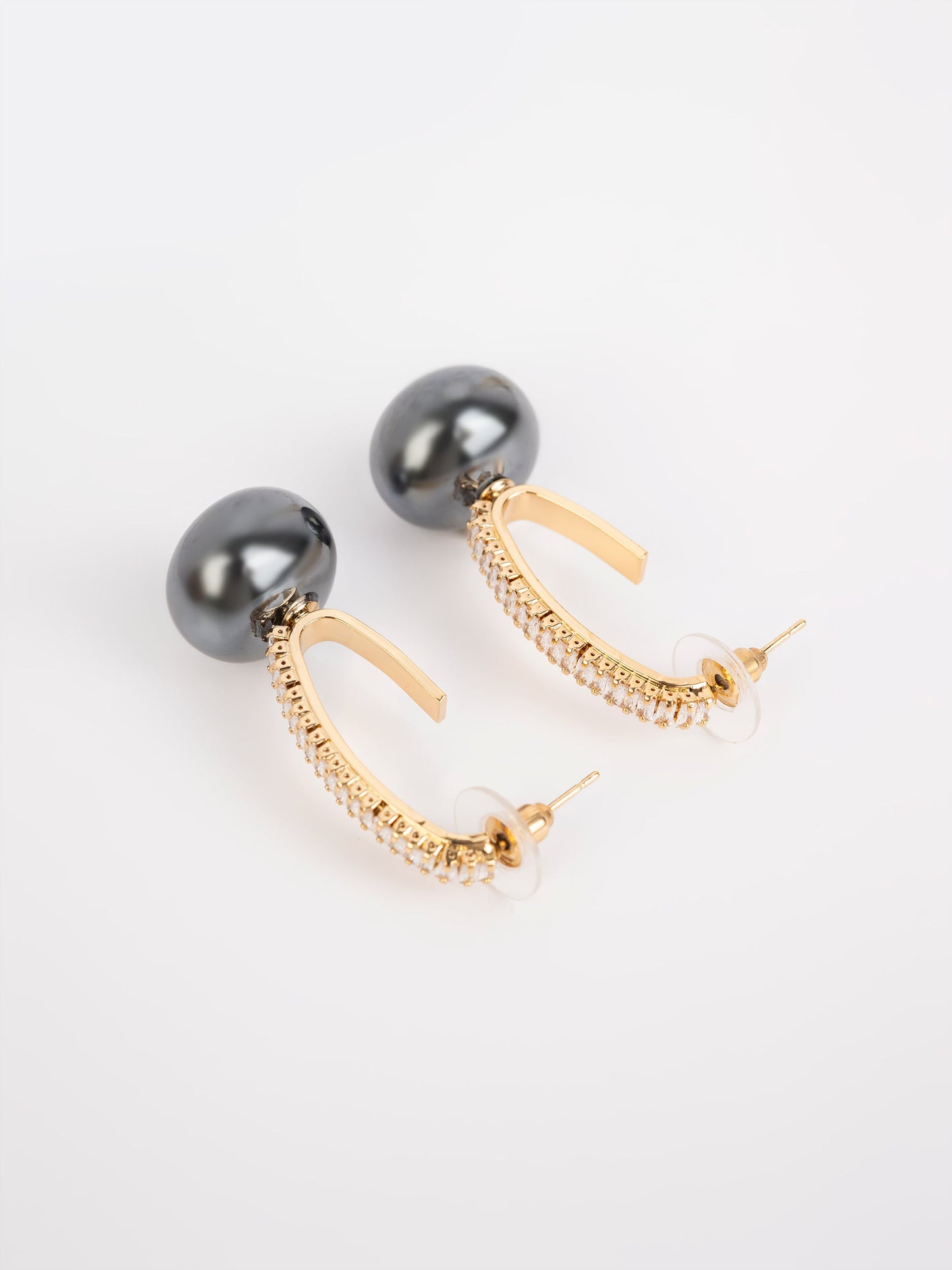 Embellished Pearl Earrings