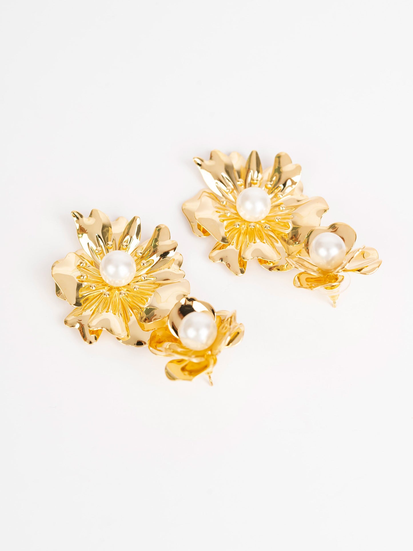 Abstract Floral Earrings