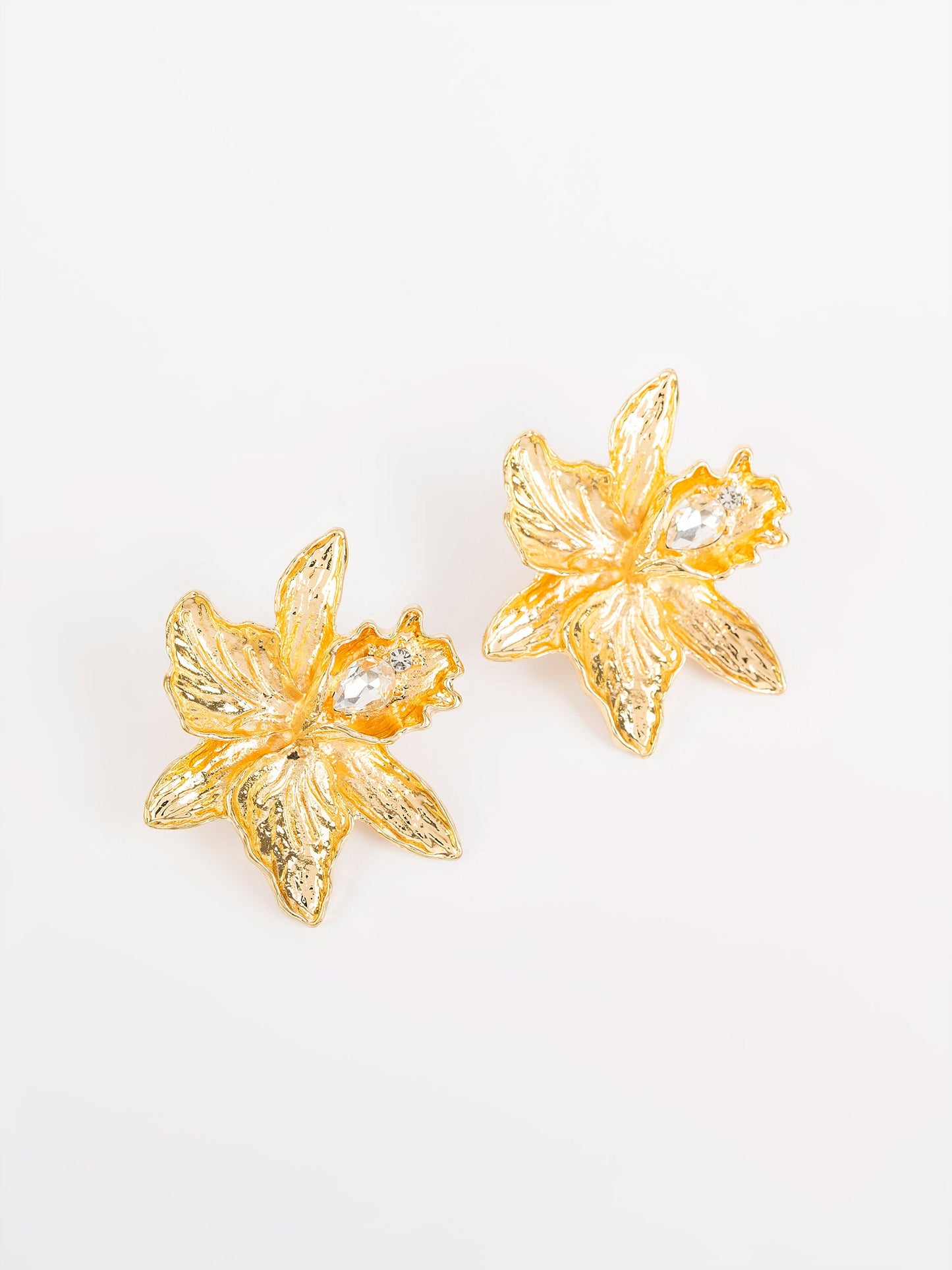 Textured Flower Earrings
