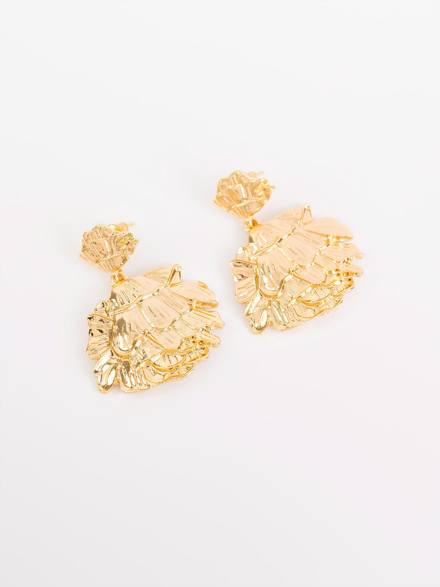 Hammered Drop Earrings